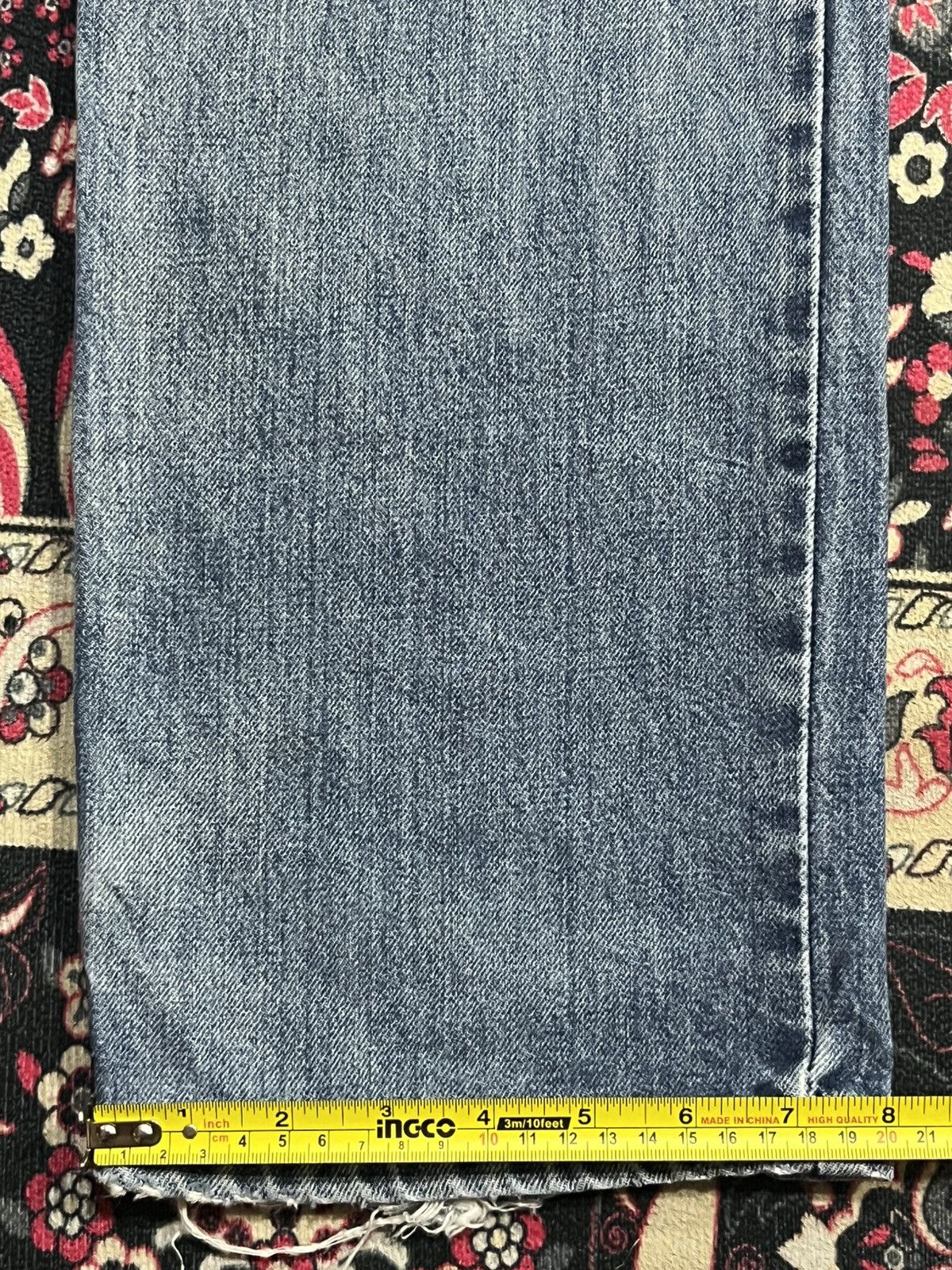 Levi's Vintage Levi’s 508 Blue Washed Distressed Frayed Leg Jeans Size US 30 / EU 46 - 17 Thumbnail