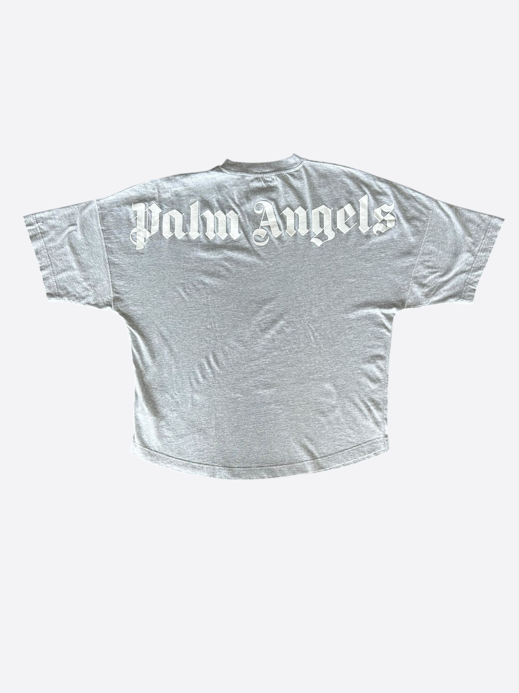 Palm Angels Palm Angels Grey & White Classic Logo T-Shirt Size US L / EU 52-54 / 3 - 2 Thumbnail