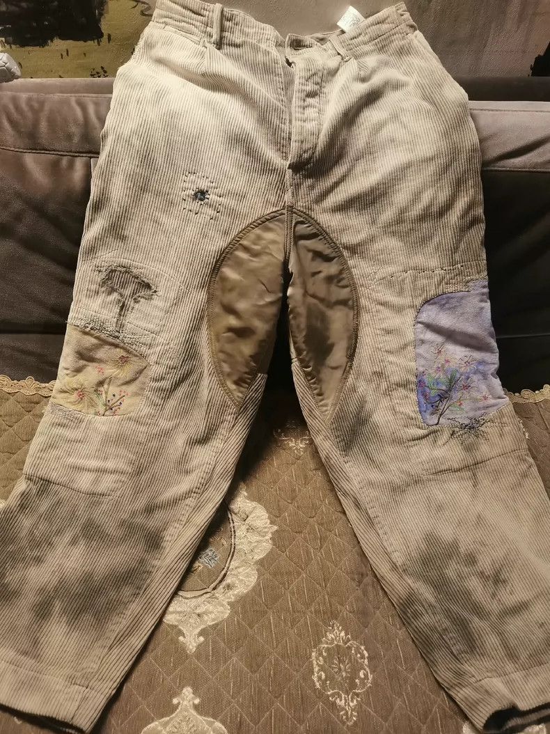 Kapital KAPITAL Heavyweight Corduroy Patchwork Pants - dmc Size US 31 - 1 Thumbnail