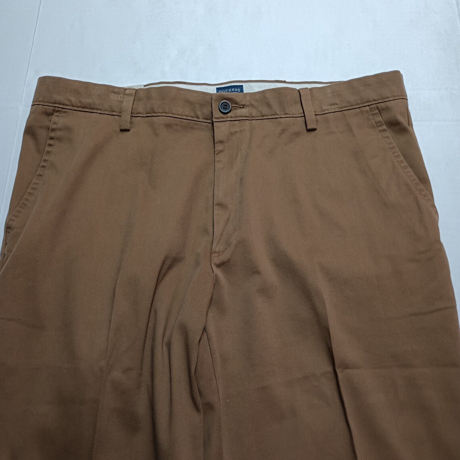 Dockers Dockers Khakis Men's 38x32 Brown Straight Fit No Wrinkles Size US 38 / EU 54 - 4 Thumbnail