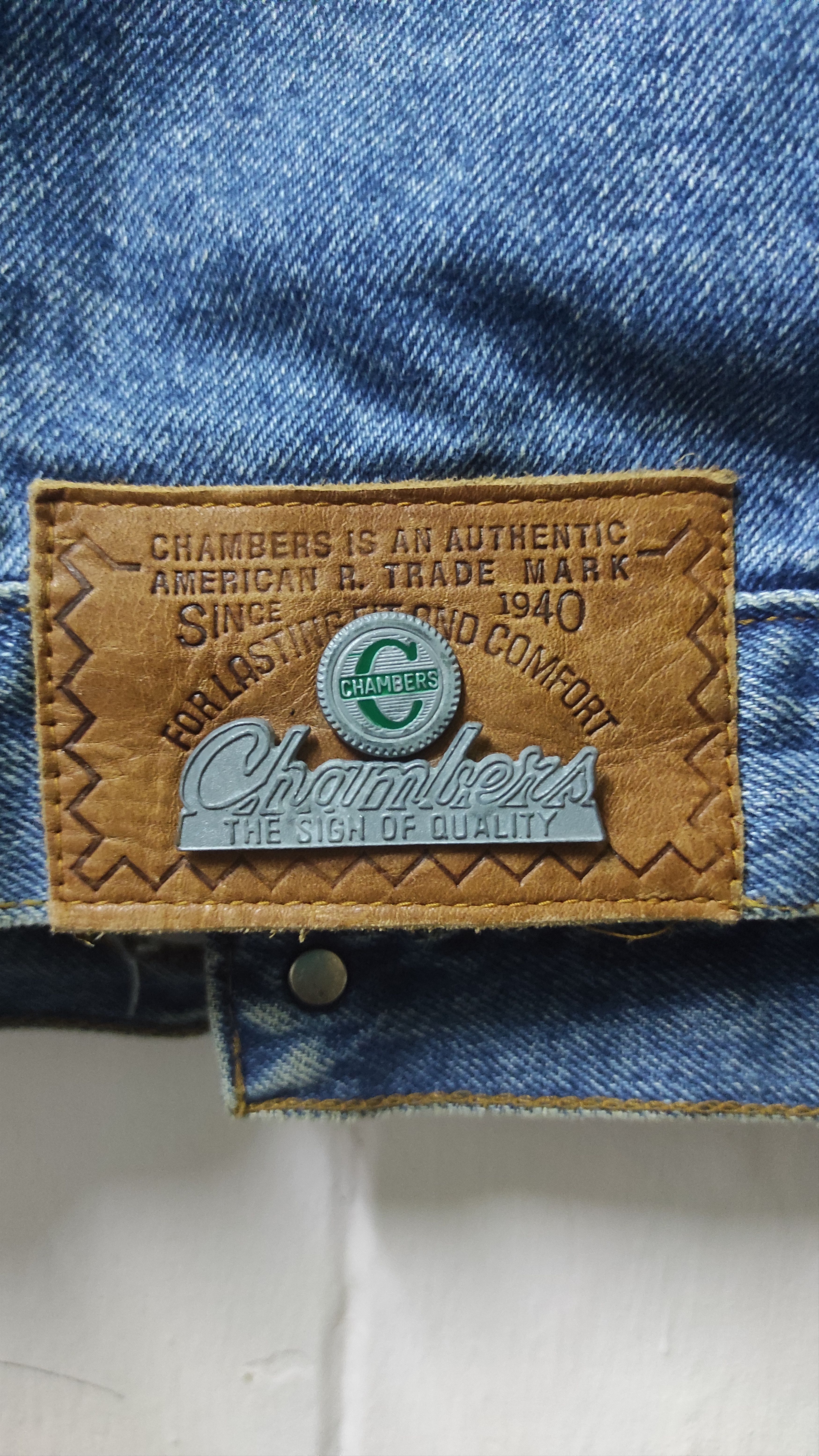 Vintage Vintage chambers denim jacket Size US M / EU 48-50 / 2 - 11 Thumbnail