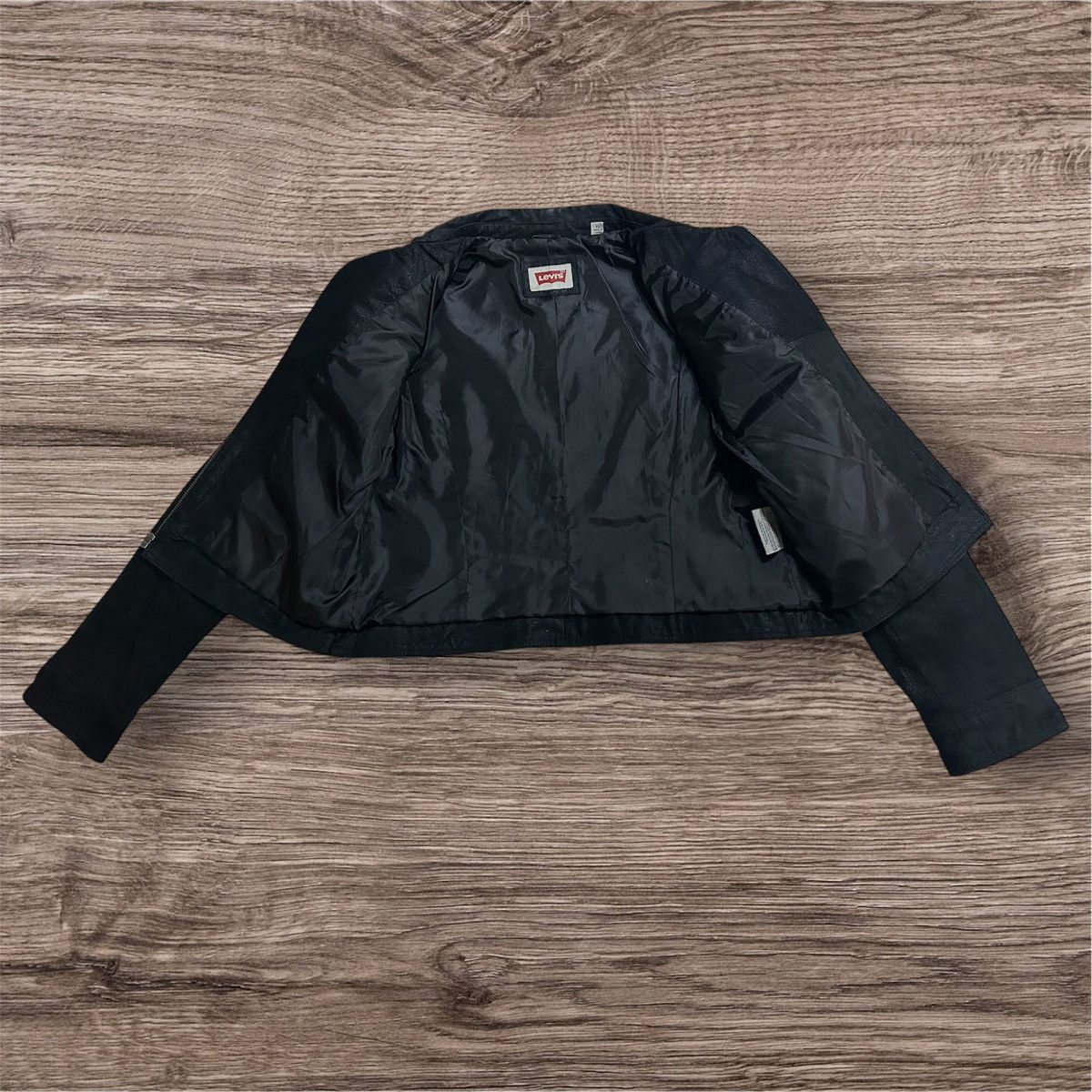 Levi's Levis Petite XL Leather Trucker Jacket Size XL / US 12-14 / IT 48-50 - 3 Thumbnail
