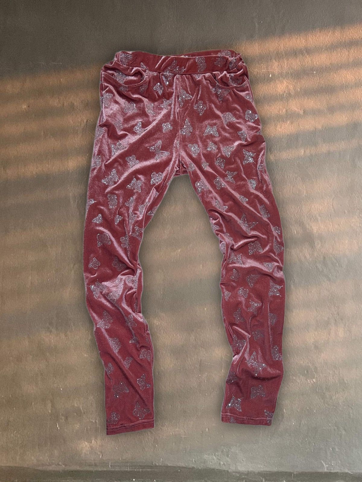 Vintage ✿ Delia*s Carmin Y2K velvet luxe butterfly pants medium Size 30" / US 8 / IT 44 - 12 Thumbnail