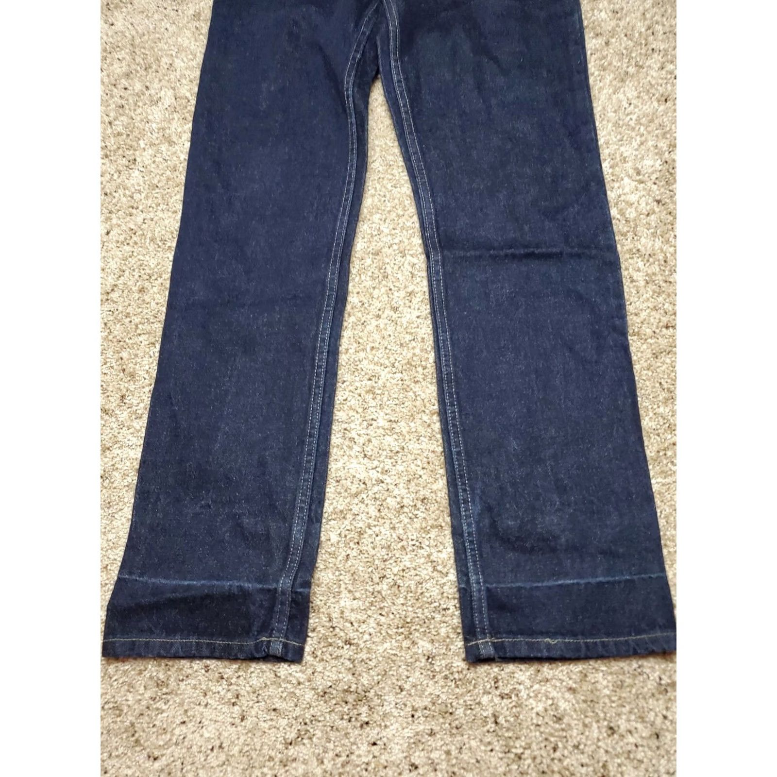 Anchor Blue VINTAGE Anchor Blue Jeans 5/6M Junior Blue Baggy Straight Leg Dark Wash Y2K Jeans Womens 90s Grunge Size 27" / US 4 / IT 40 - 3 Thumbnail