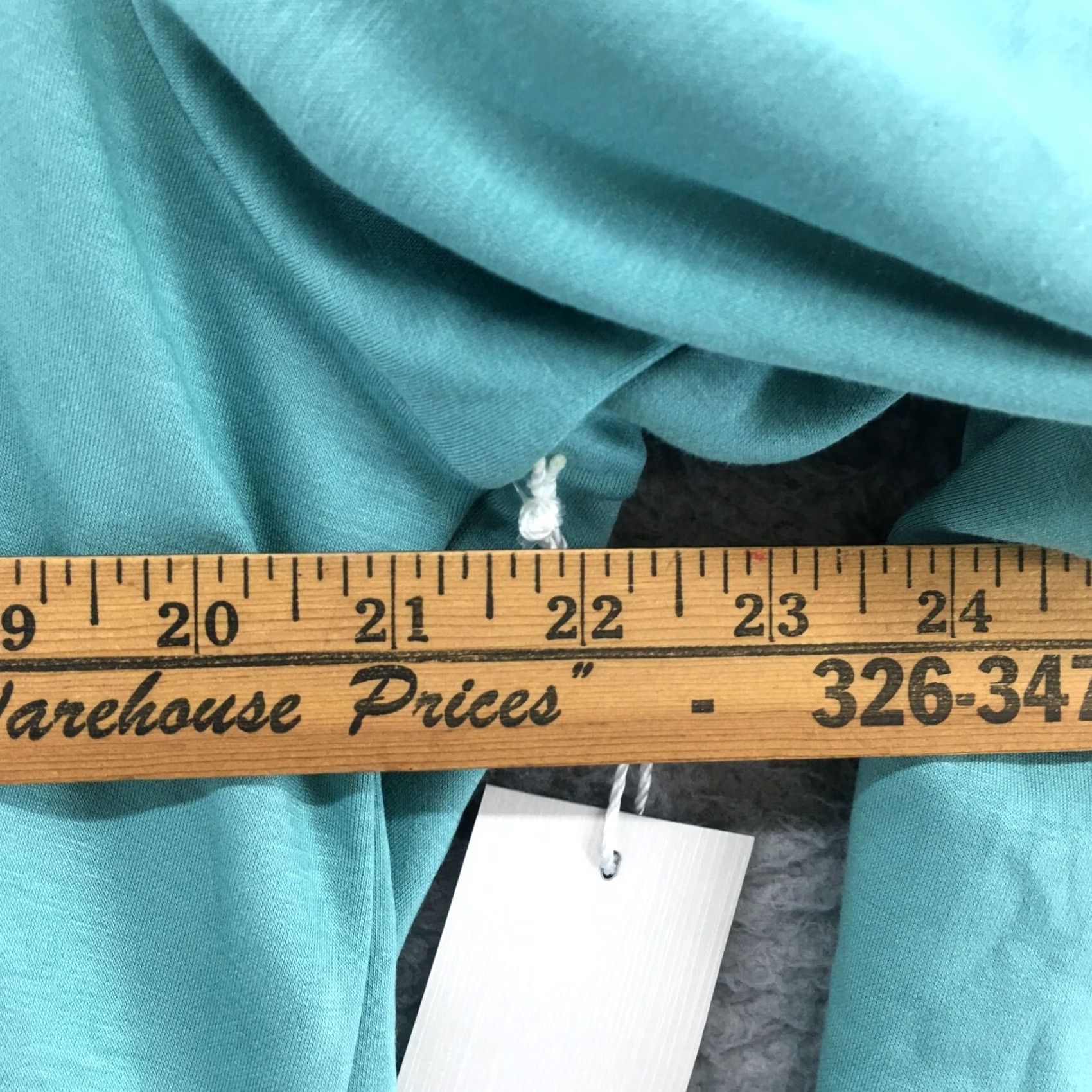 Worthington Worthington Square Neck Blouse Top Womens 1X Green Puff Long Sleeve Casual NEW Size XL / US 12-14 / IT 48-50 - 4 Thumbnail
