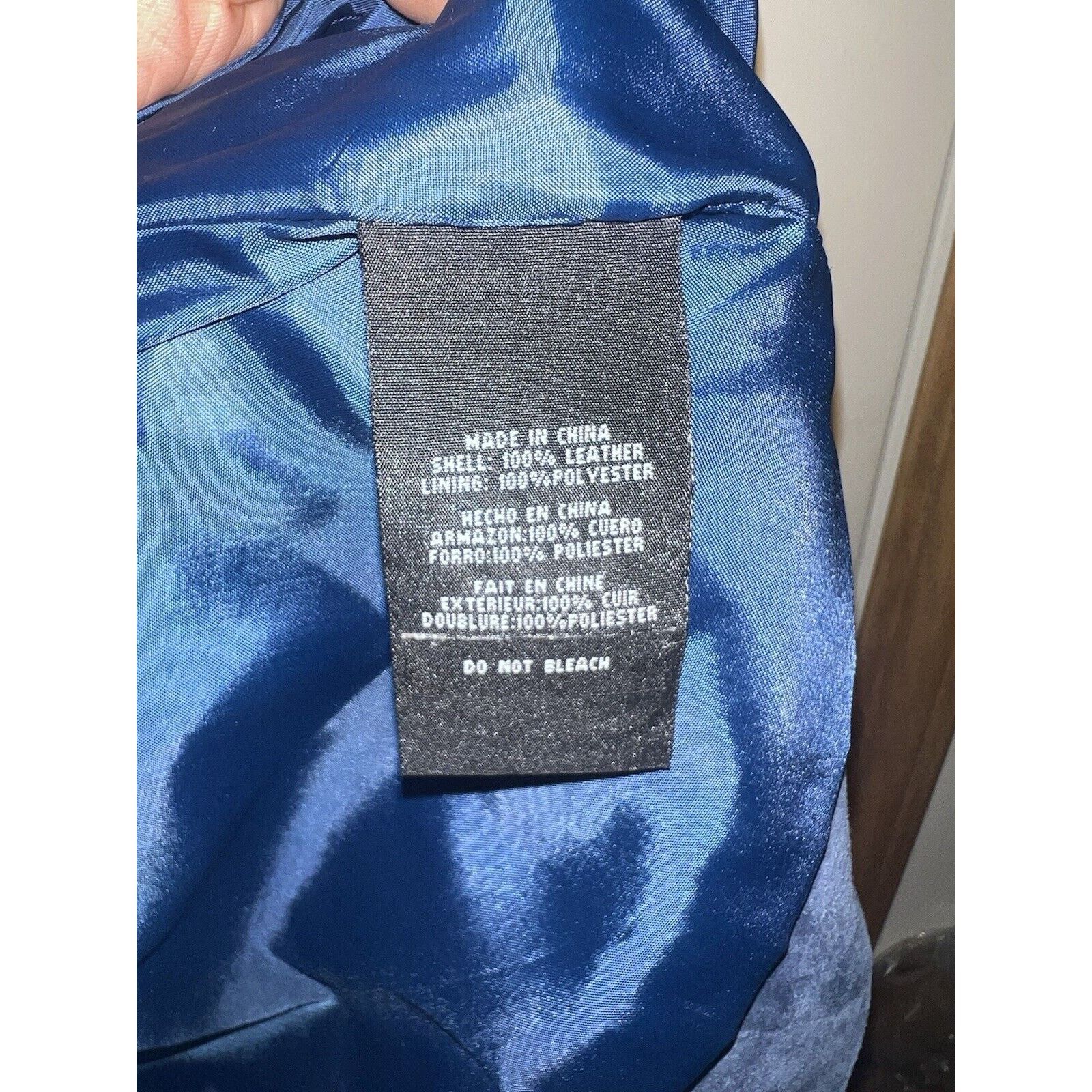 & Other Stories ISZ Genuine Leather Suede Coat Parka Jacket Women's XL Blue Size XL / US 12-14 / IT 48-50 - 6 Thumbnail
