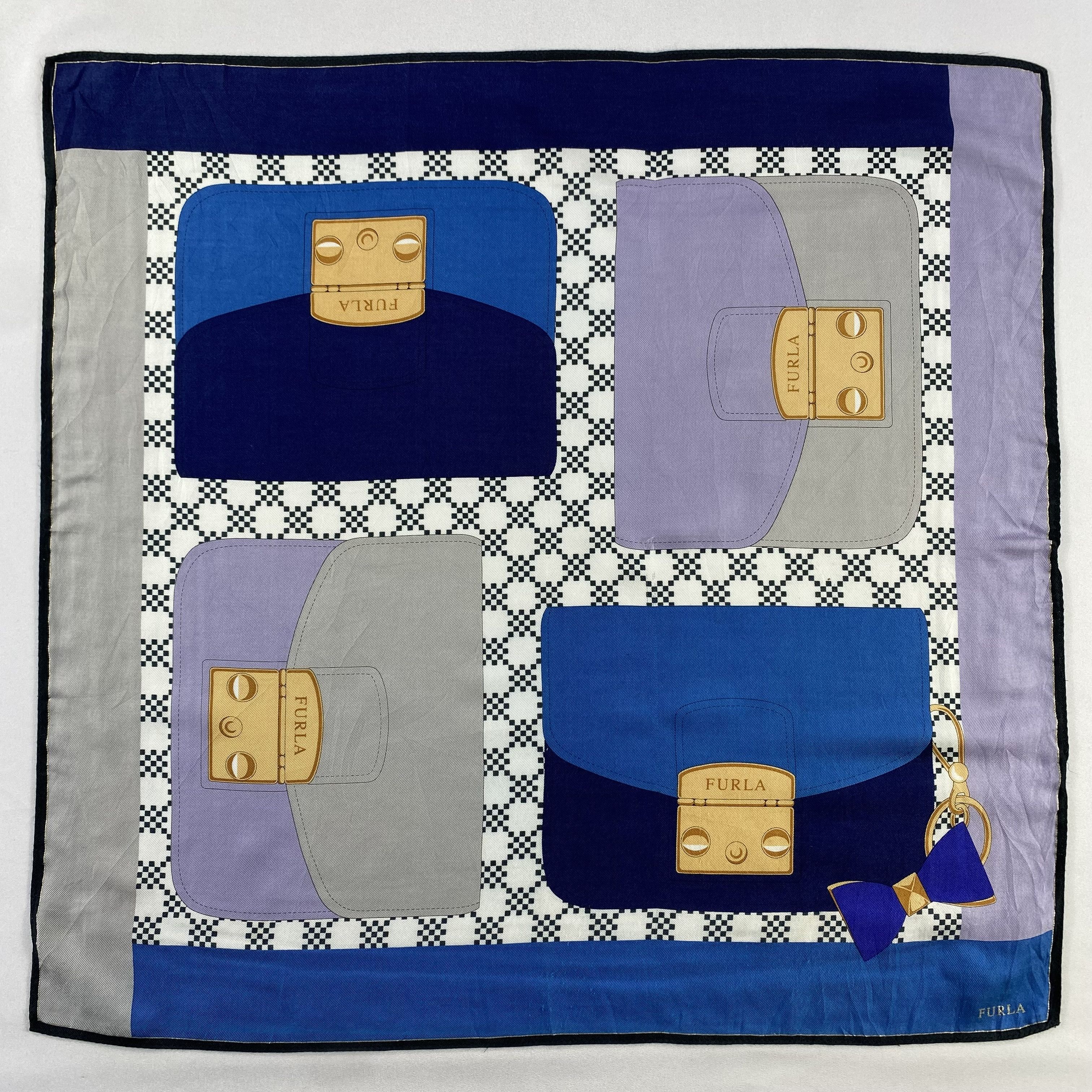 Furla × Vintage Furla Bandana/ Handkerchief / Neckerchief-P1515 Size ONE SIZE - 1 Thumbnail