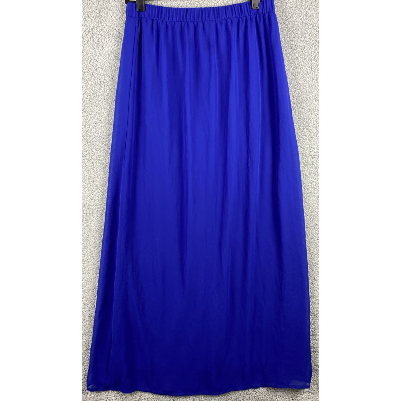 Forever 21 Forever 21 Skirt Women’s L Blue Polyester Rayon Spandex Long Spring Womens Size 36" / US 14 / IT 50 - 2 Thumbnail