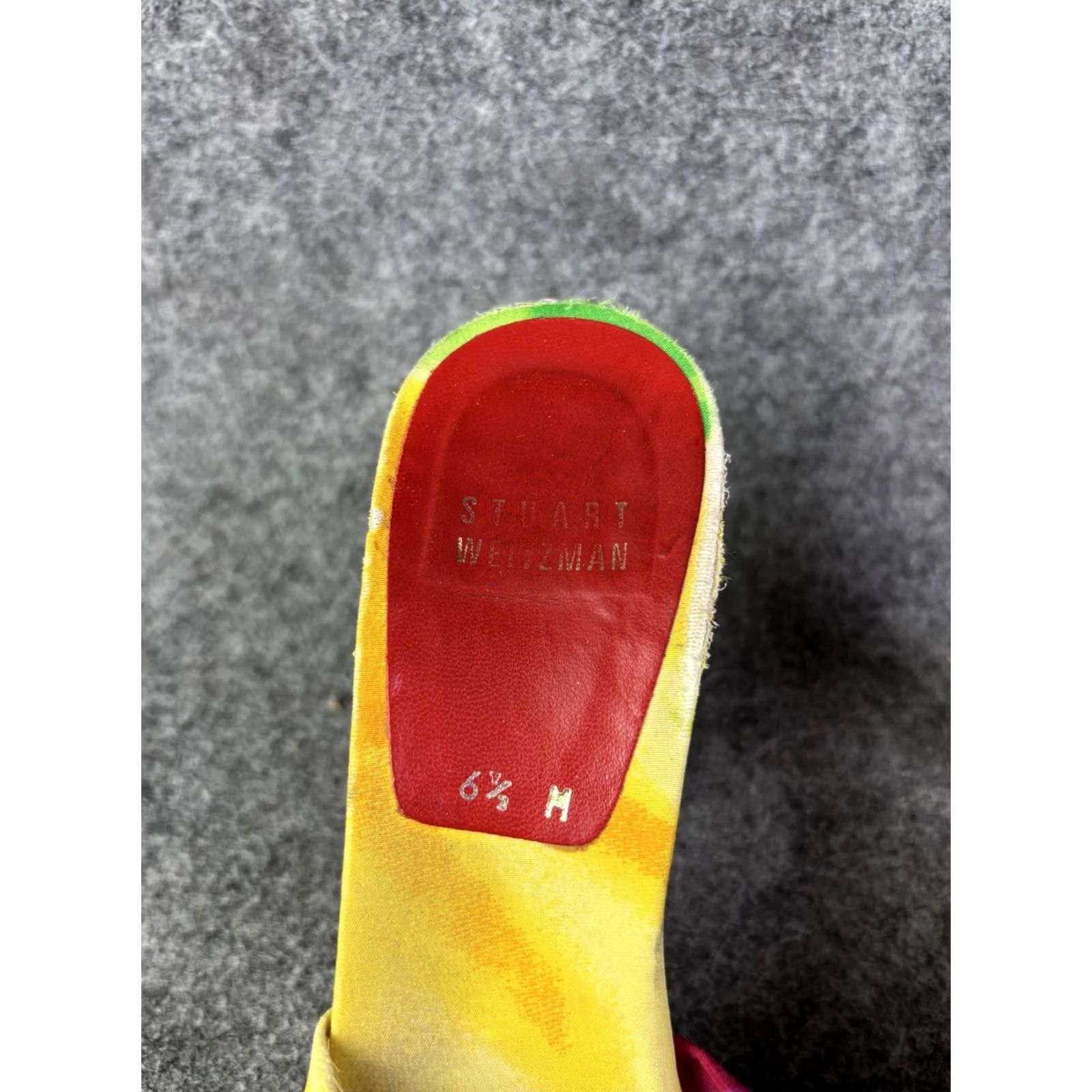 Stuart Weitzman Stuart Weitzman Sandals Womens 6.5 Multicolor Tie Dye Espadrille Bow Heels Size US 7 / IT 37 - 2 Thumbnail