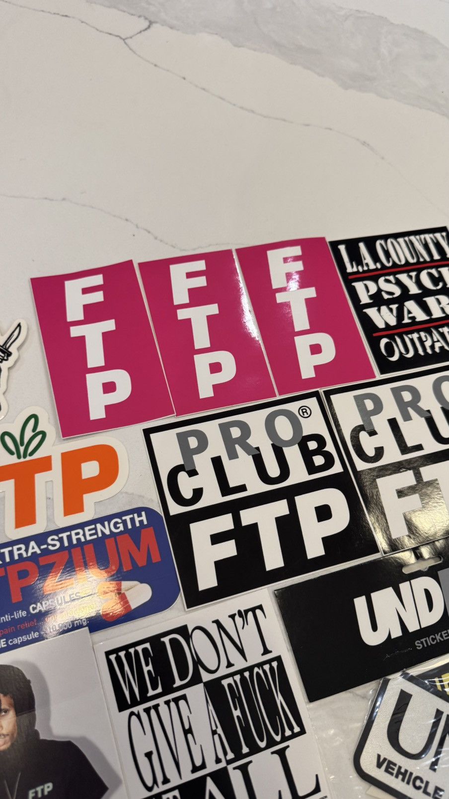 Fuck The Population Ftp Sticker Collection Fuck The Population sticker logo lot Size ONE SIZE - 19 Thumbnail