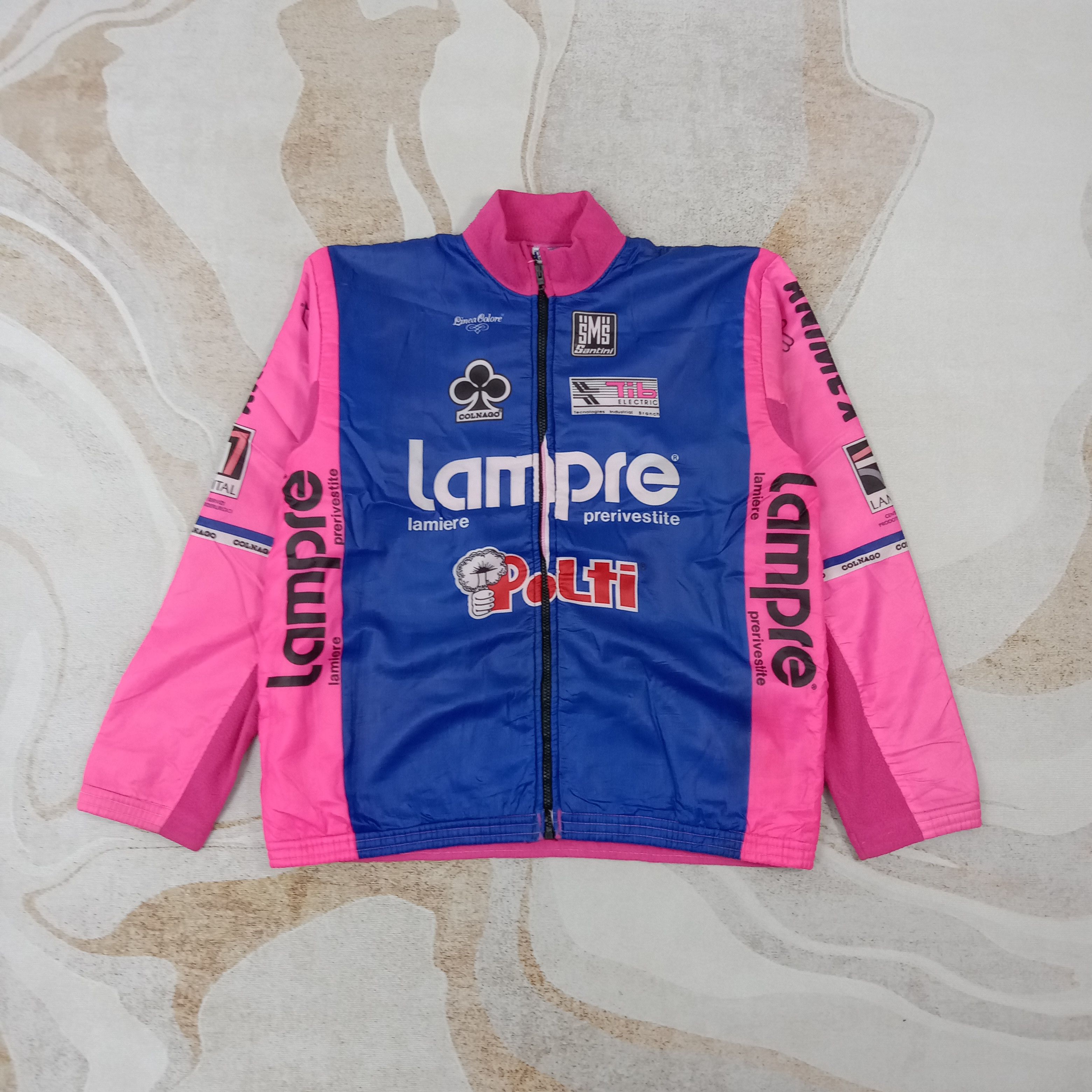 Bicycle 90's Santini Lempre-Polti Cycling Jacket C263N13 Size US XL / EU 56 / 4 - 1 Thumbnail