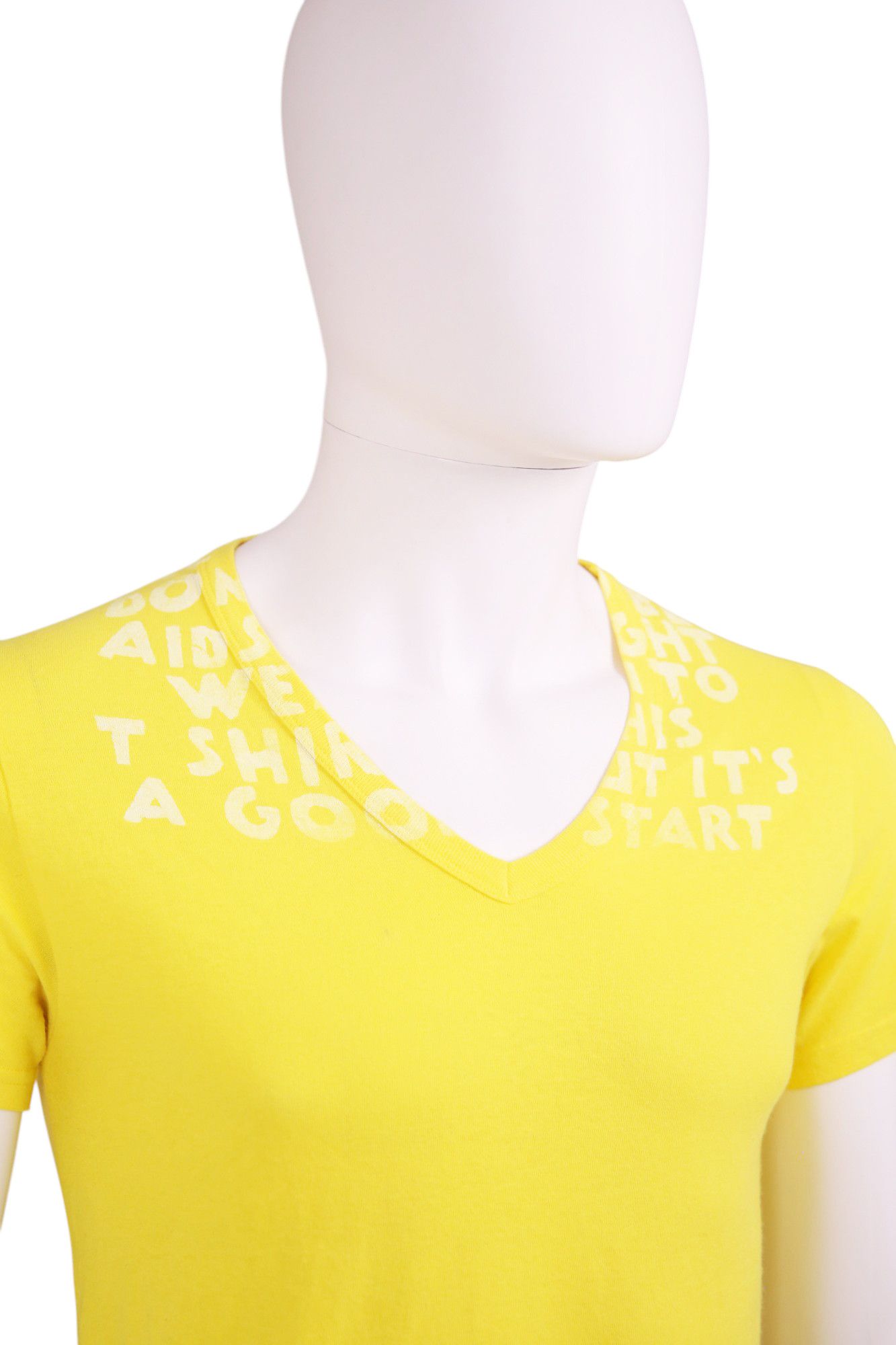 Maison Margiela AIDS Charity Yellow Tee Size US S / EU 44-46 / 1 - 4 Thumbnail