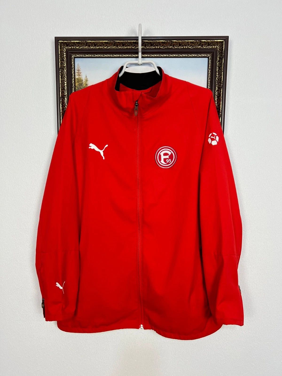 Puma Vintage Fortuna Dusseldorf Football Jacket Soccer Track Top Size US L / EU 52-54 / 3 - 1 Thumbnail