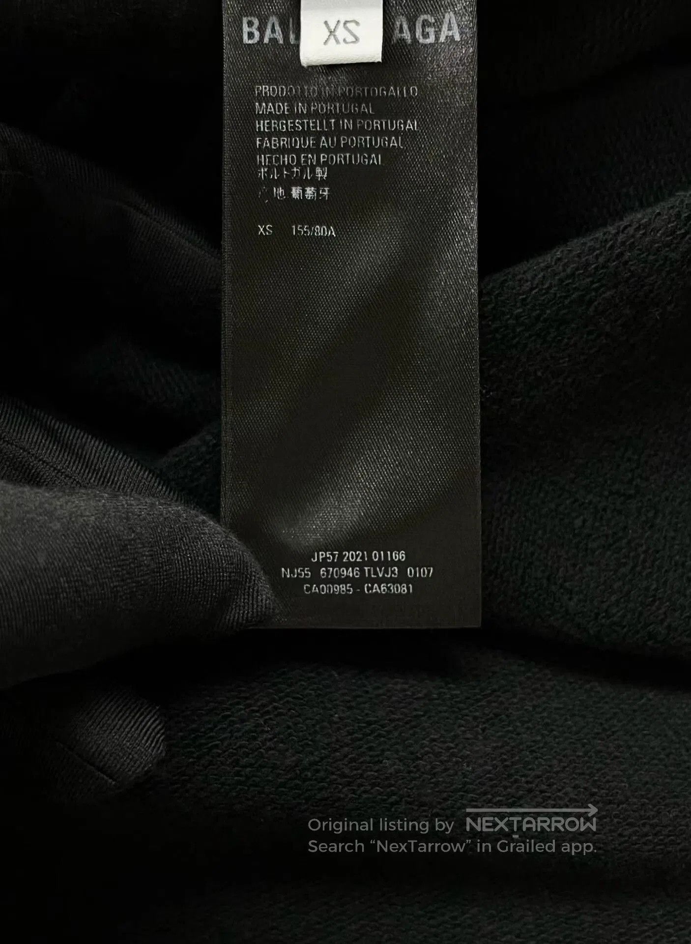 Balenciaga Balenciaga SS22 Black Logo Hoodie. Size US XS / EU 42 / 0 - 4 Thumbnail