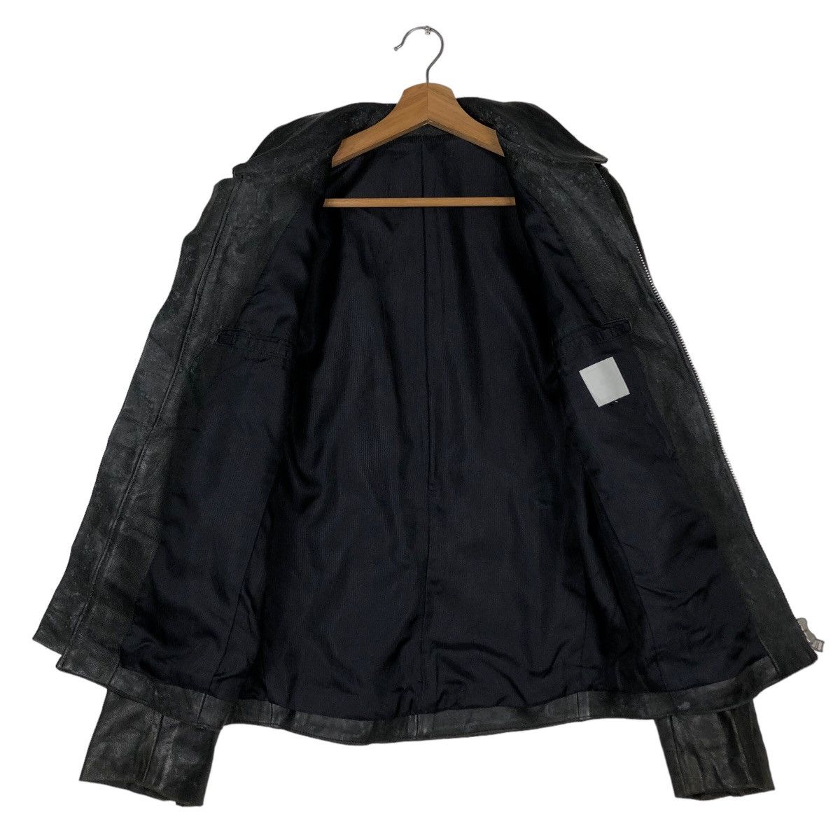 Japanese Brand 🔥Vintage Soft Leather Biker Jacket Kuro Issey Miyake Japan Size US M / EU 48-50 / 2 - 13 Thumbnail