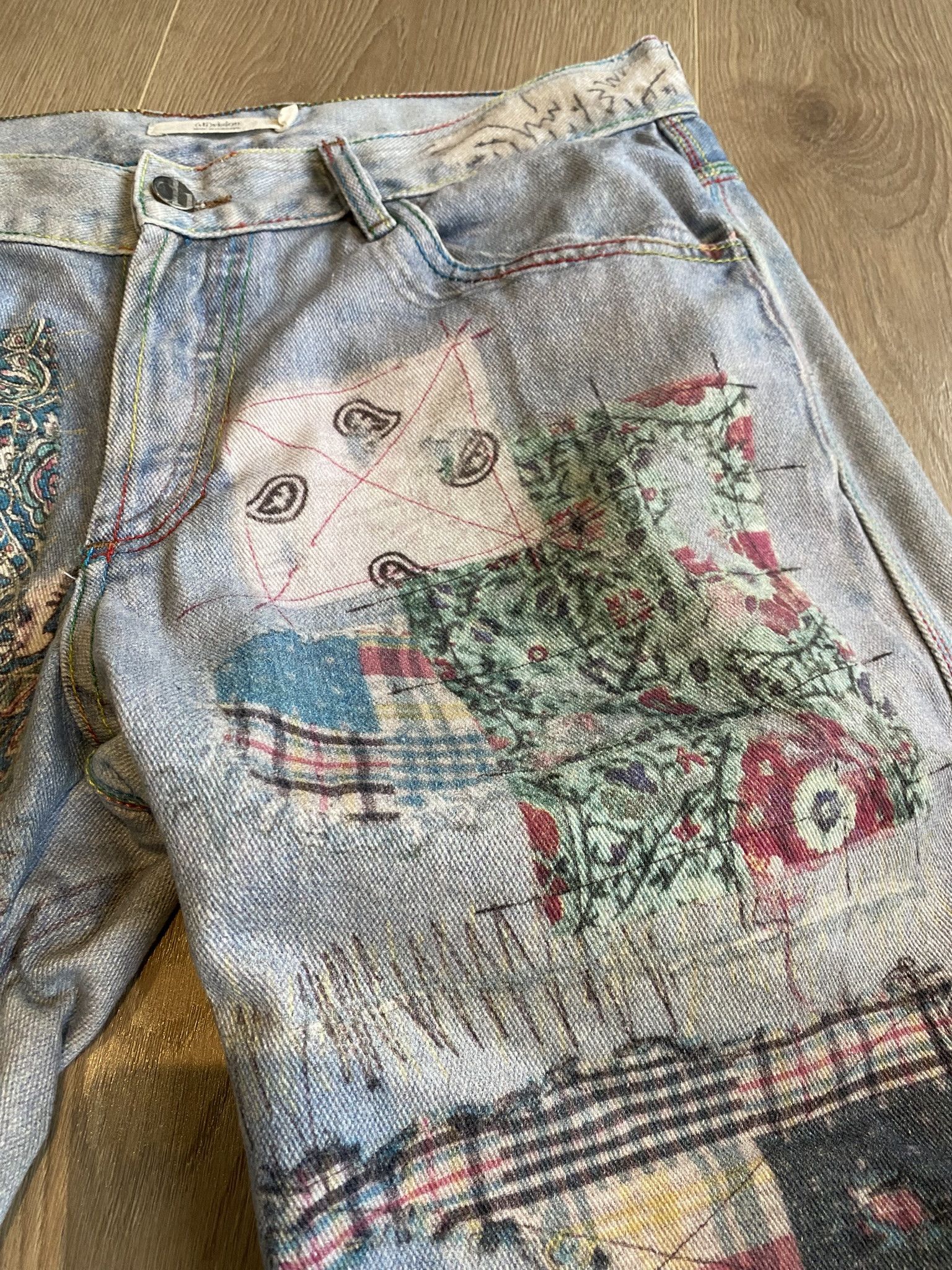 (di)vision × Acne Studios $385 - 31 - Trompe L'oeil Print Jeans Size US 31 - 15 Thumbnail