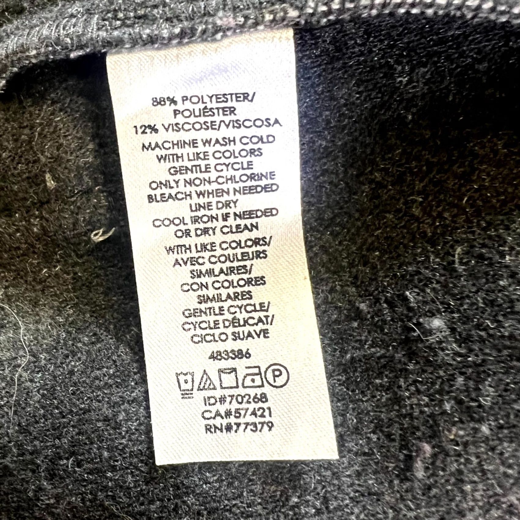Ann Taylor Ann Taylor Biker Jacket Women's 8 Gray Polyester Asymmetrical Zip Moto Travel Size M / US 6-8 / IT 42-44 - 6 Thumbnail