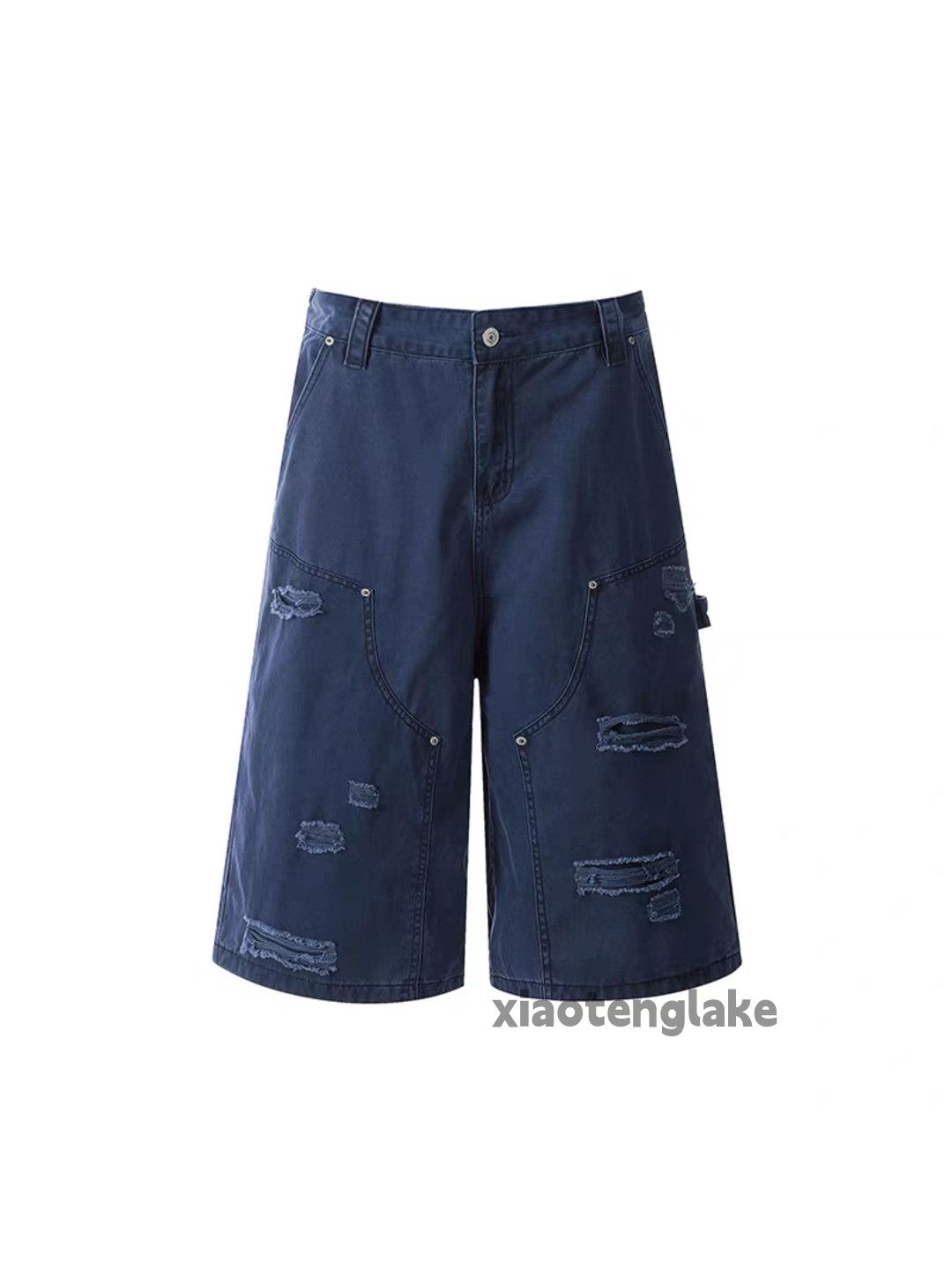 Designer × Japanese Brand × Vintage Unisex utility loose baggy hiphop ripped work shorts Size US 32 / EU 48 - 3 Thumbnail