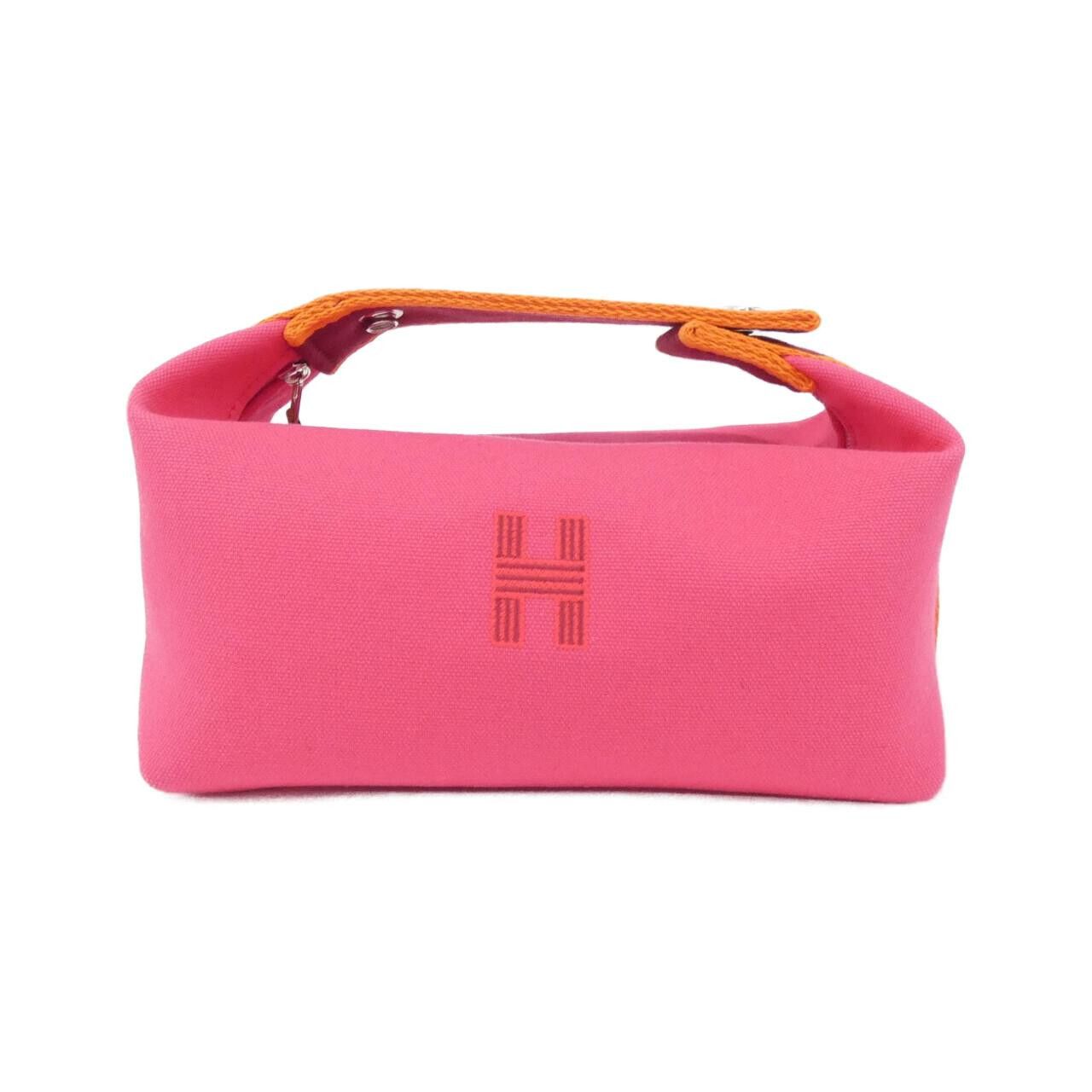 Hermes Hermes Hermes Brid A Black PM Canvas Pouch Textile Vanity Bag DUTY FREE for USA Size ONE SIZE - 1 Thumbnail