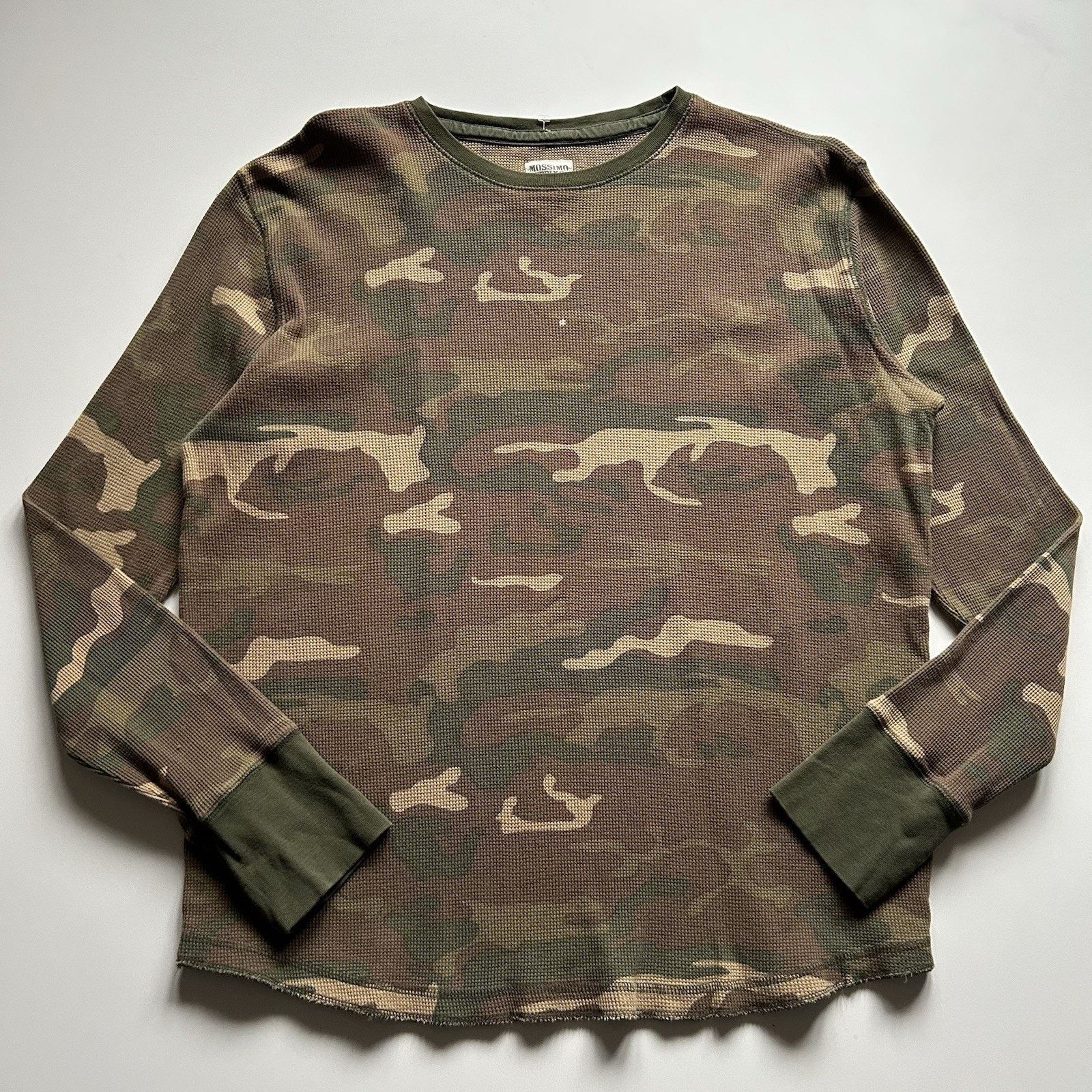 Mossimo Vintage Woodland Camo Waffle Thermal Long Sleeve Shirt XL Size US XL / EU 56 / 4 - 1 Thumbnail