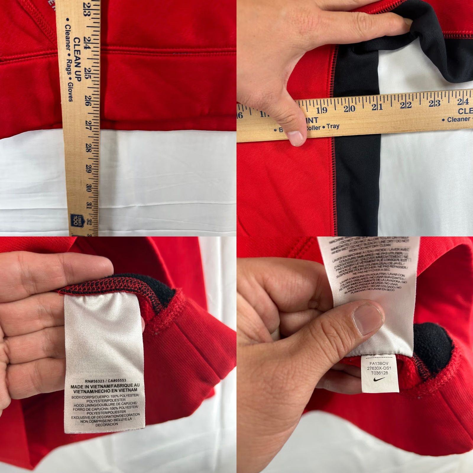 Nike Nike Buckeyes Hoodie Mens S Red Black Therma-FIT Pullover Sweatshirt Size US S / EU 44-46 / 1 - 8 Thumbnail