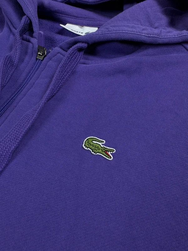 Lacoste Lacoste purple zip hoodie L Size US L / EU 52-54 / 3 - 4 Thumbnail