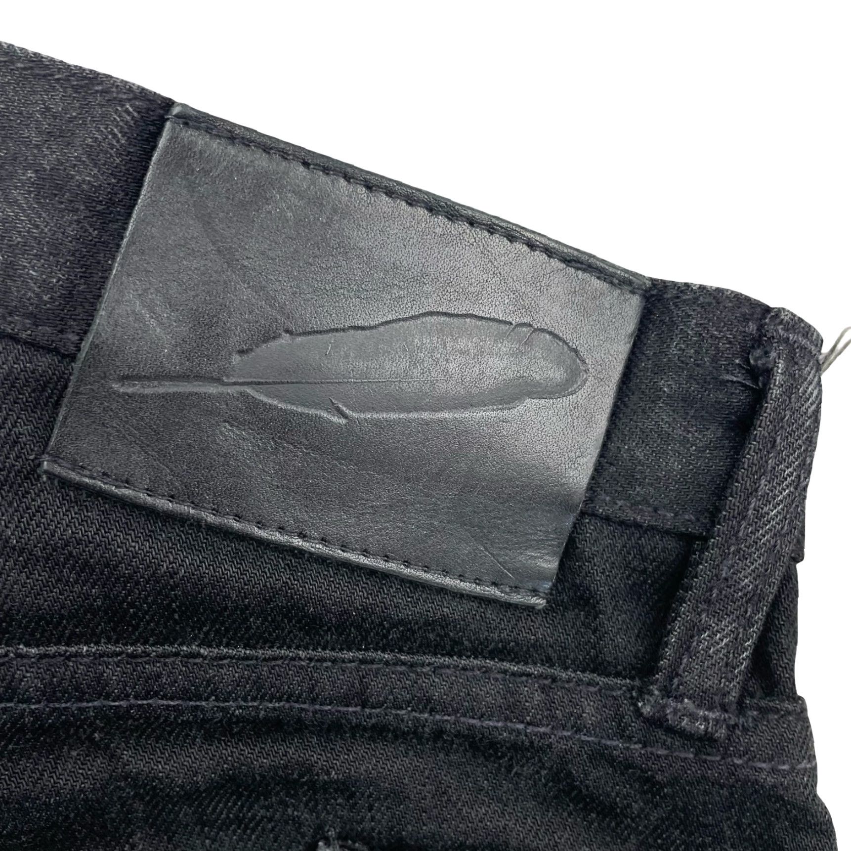 Rogue Territory VINTAGE? No. Rogue Territory Jeans - Men’s Slim Straight 6-Pocket Japan Selvedge Black 29x28 Straight Denim Cotton Mid Rise 29 Mens Size US 29 - 5 Thumbnail