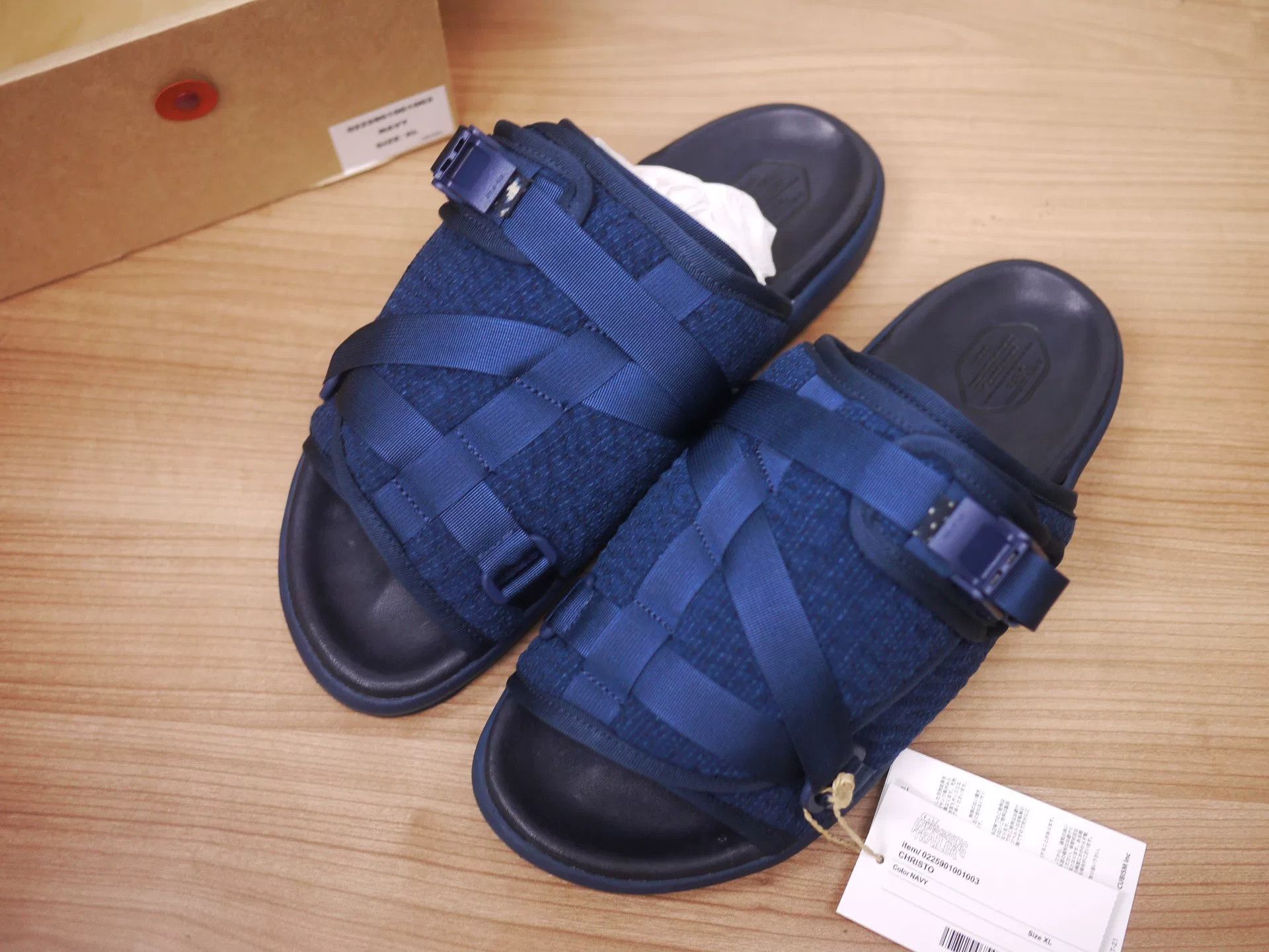 Visvim visvim ict christo navy slides Size US 11 / EU 44 - 1 Thumbnail