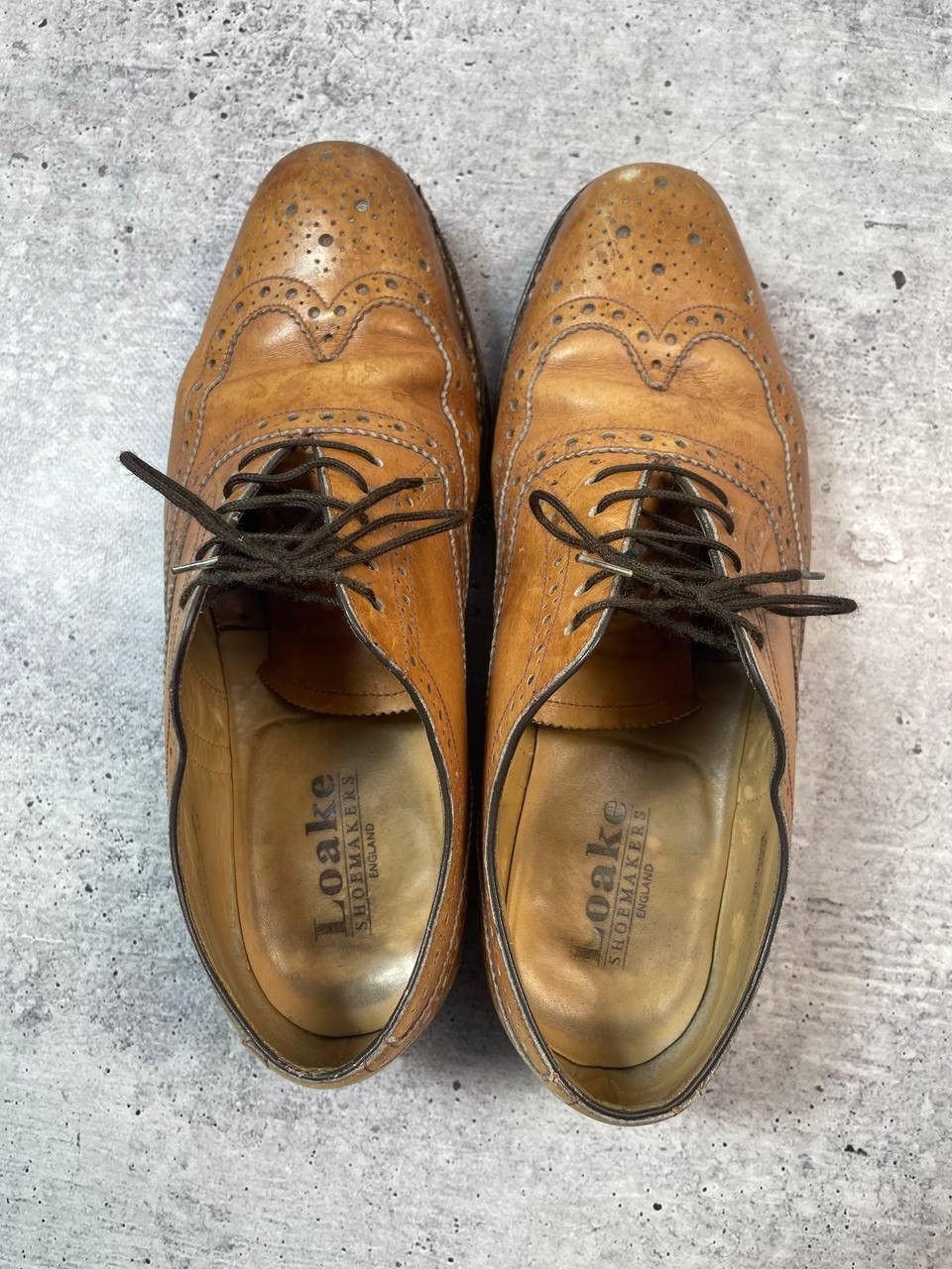 Loake Vintage Loake 1880 Ashby Tan Brouge Oxford Shoes Y2K Size US 9 / EU 42 - 5 Thumbnail
