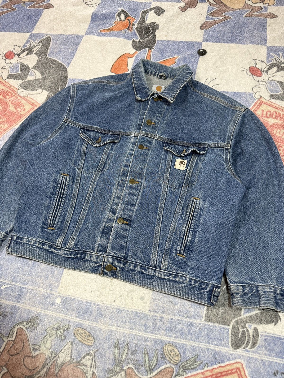 Carhartt Vintage denim trucker jacket Size US L / EU 52-54 / 3 - 2 Thumbnail