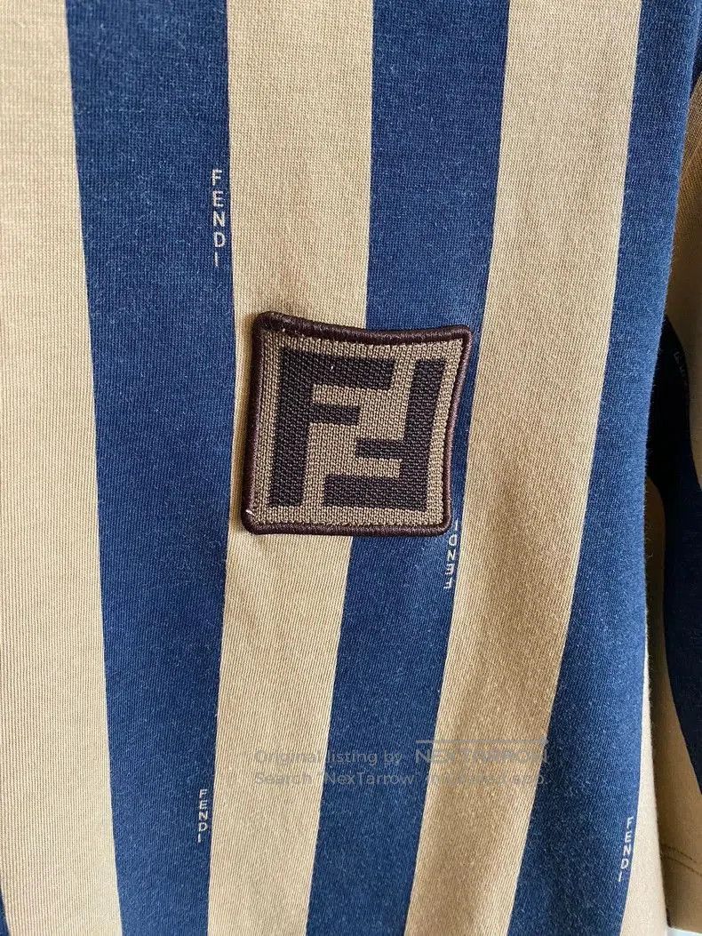 Fendi Fendi Striped Logo Short Sleeve T. Size US M / EU 48-50 / 2 - 2 Thumbnail
