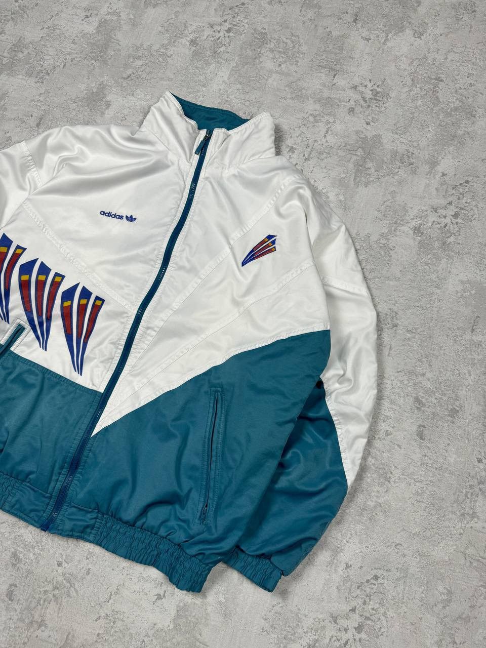 Adidas Vintage 90s ADIDAS Stefan Edberg Track Jacket Full Zip Size US L / EU 52-54 / 3 - 3 Thumbnail