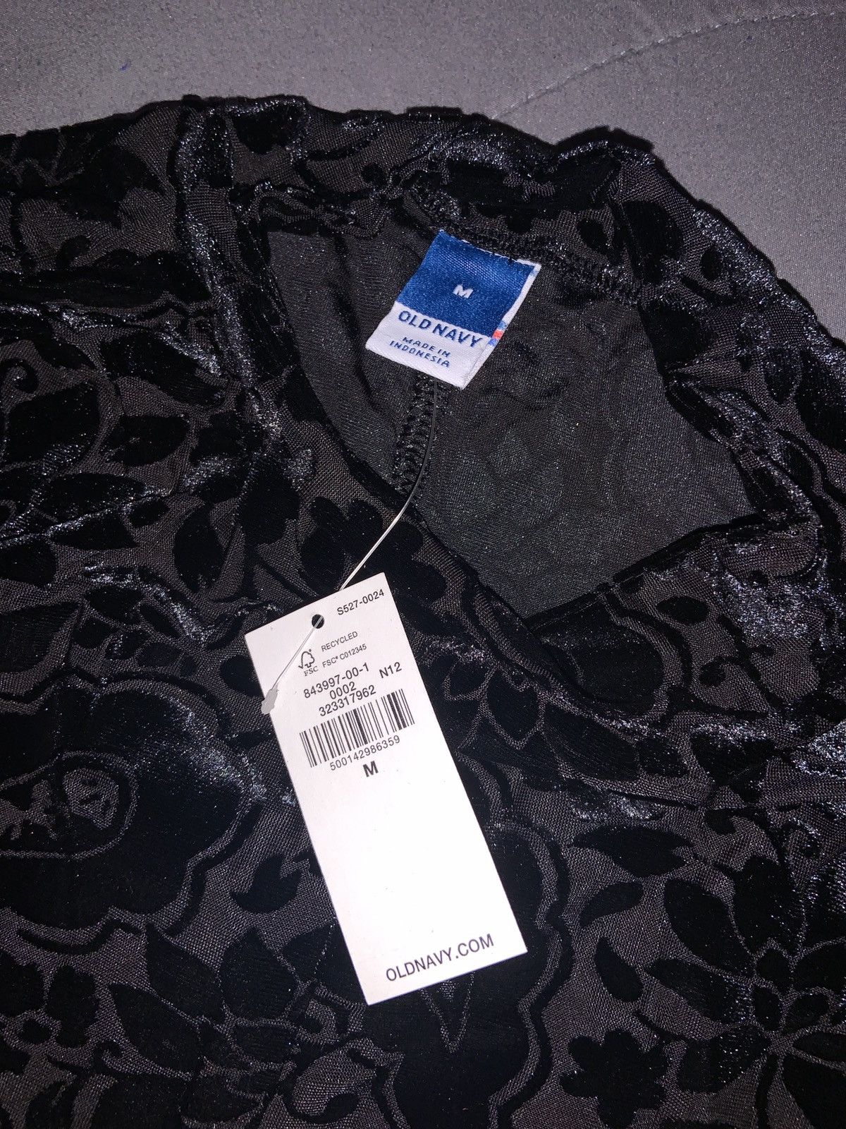 Old Navy Womens - Long Sleeve Velour Mini Dress - Size Medium Size M / US 6-8 / IT 42-44 - 3 Thumbnail