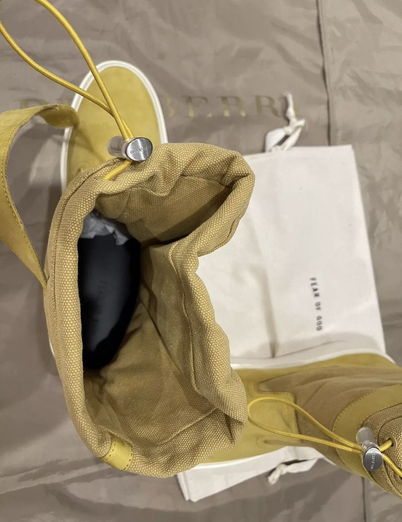 Fear of God Fear of God - Suede and Canvas Sneakers - Yellow size 41 Size US 8 / EU 41 - 6 Thumbnail