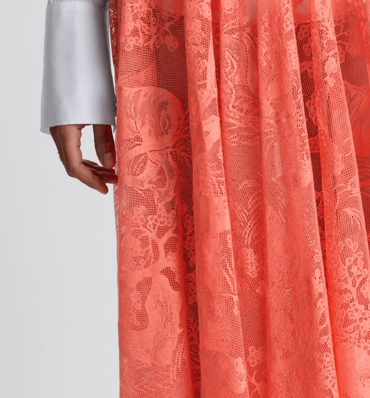 Dior o1w1db10925 441J75 Midi Skirt in Coral Size 25" / US 0 / IT 36 - 5 Thumbnail