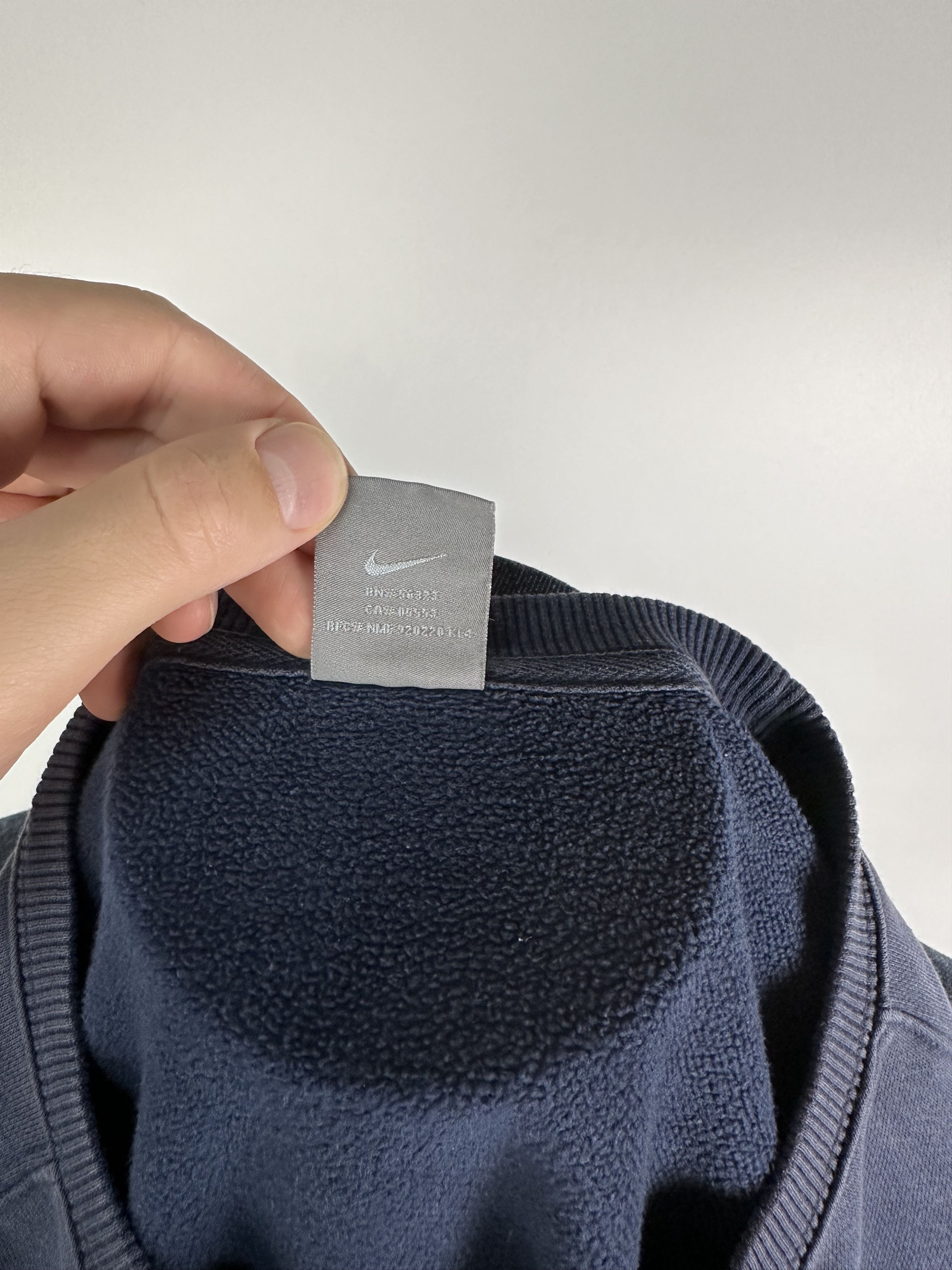 Nike × Vintage Vintage Nike Sweatshirt Grey Embroidered Spell Out Pullover Size US XL / EU 56 / 4 - 11 Thumbnail