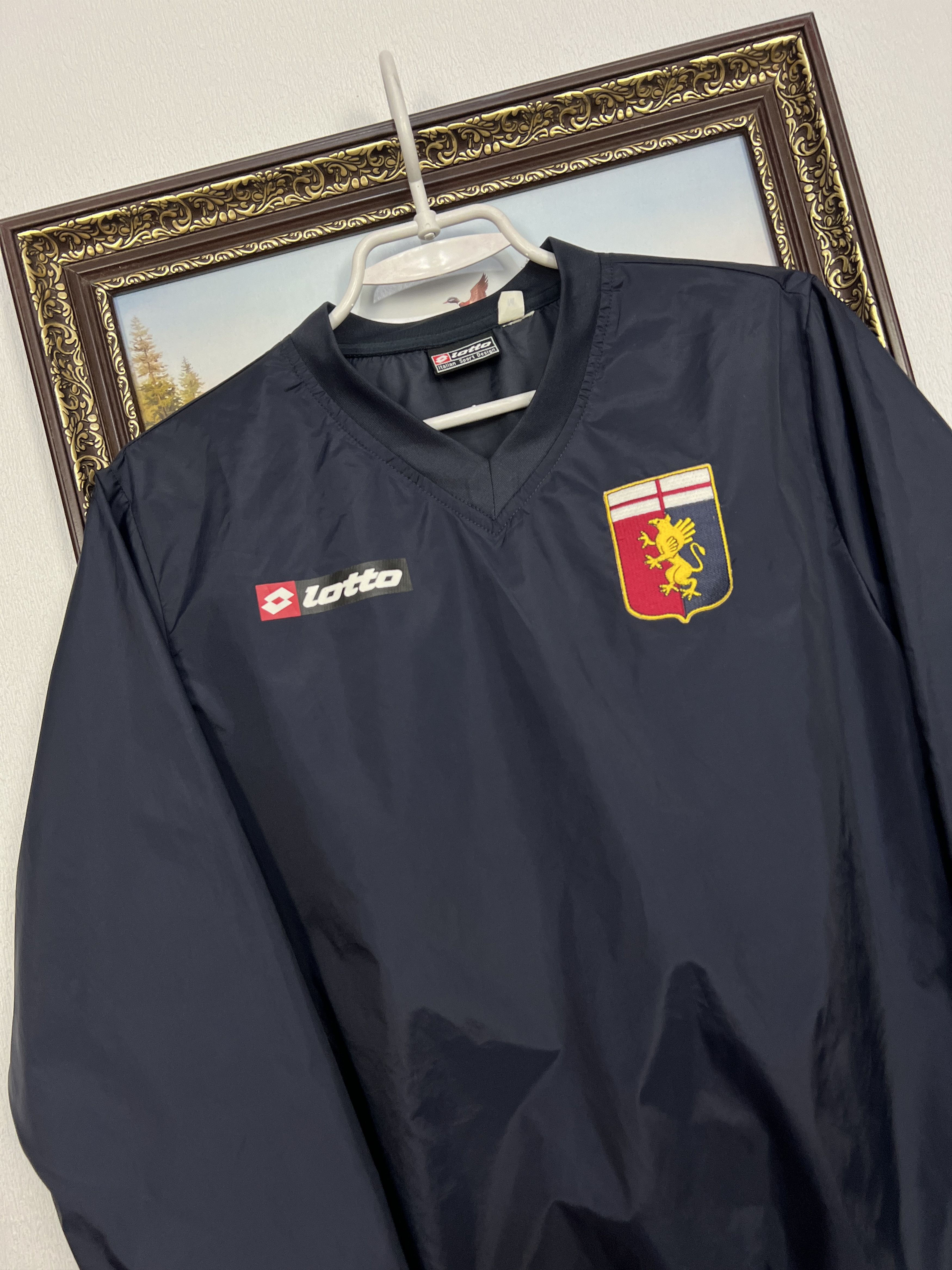 Lotto Sport Genoa Football Jacket Windbreaker Track Top Size Boys M Size US XXS / EU 40 - 3 Thumbnail