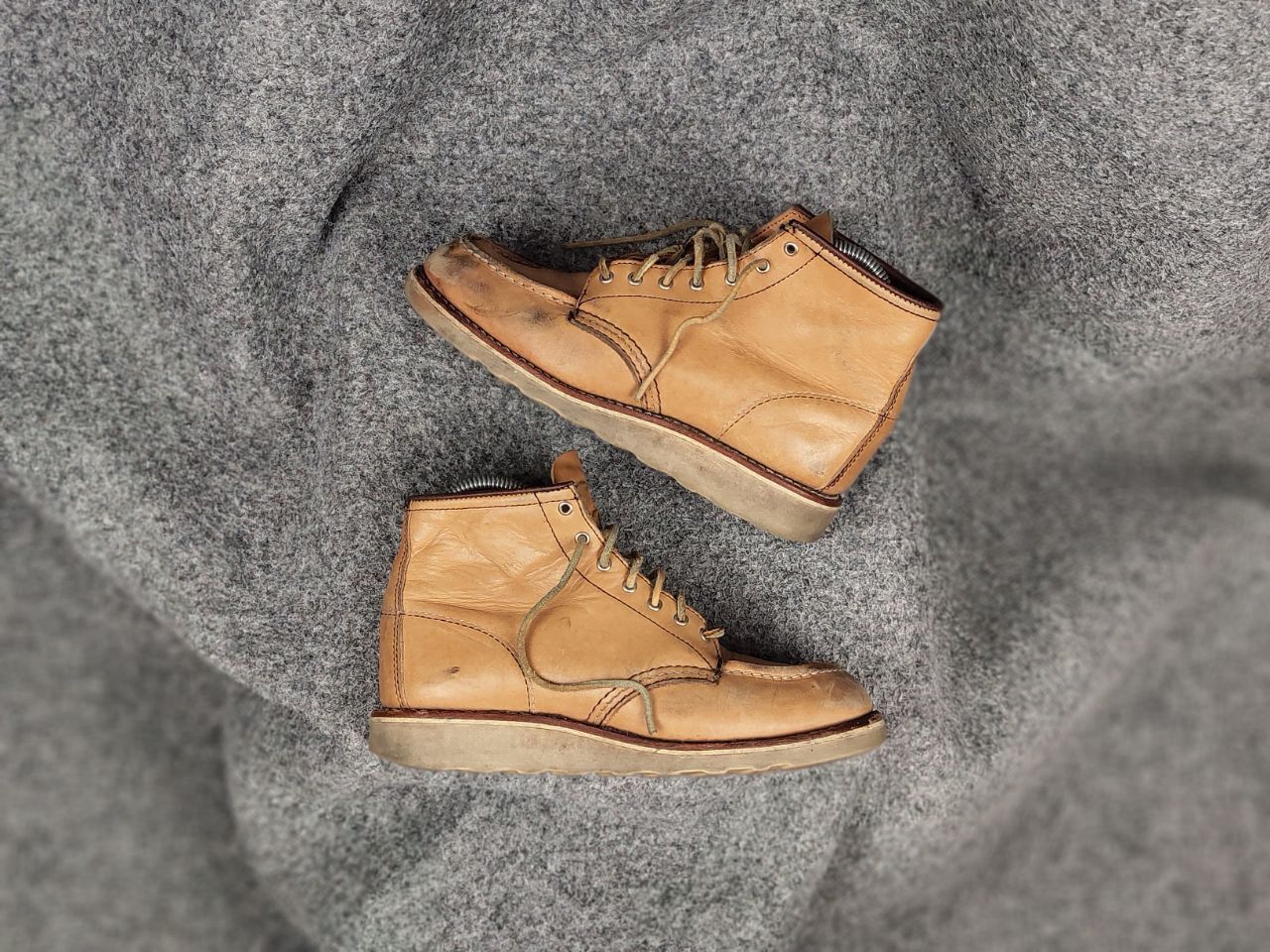 Red Wing Vintage Red Wing Moc Toe 3374 Faded Leather Boots Shoes Size US 5 / EU 37 - 1 Thumbnail
