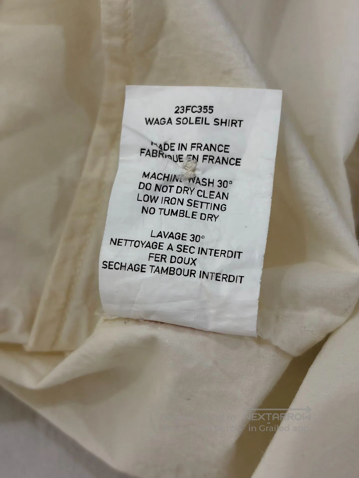 Casey Casey Casey Casey Waga Wrinkled Cotton Shirt. Size US S / EU 44-46 / 1 - 8 Thumbnail