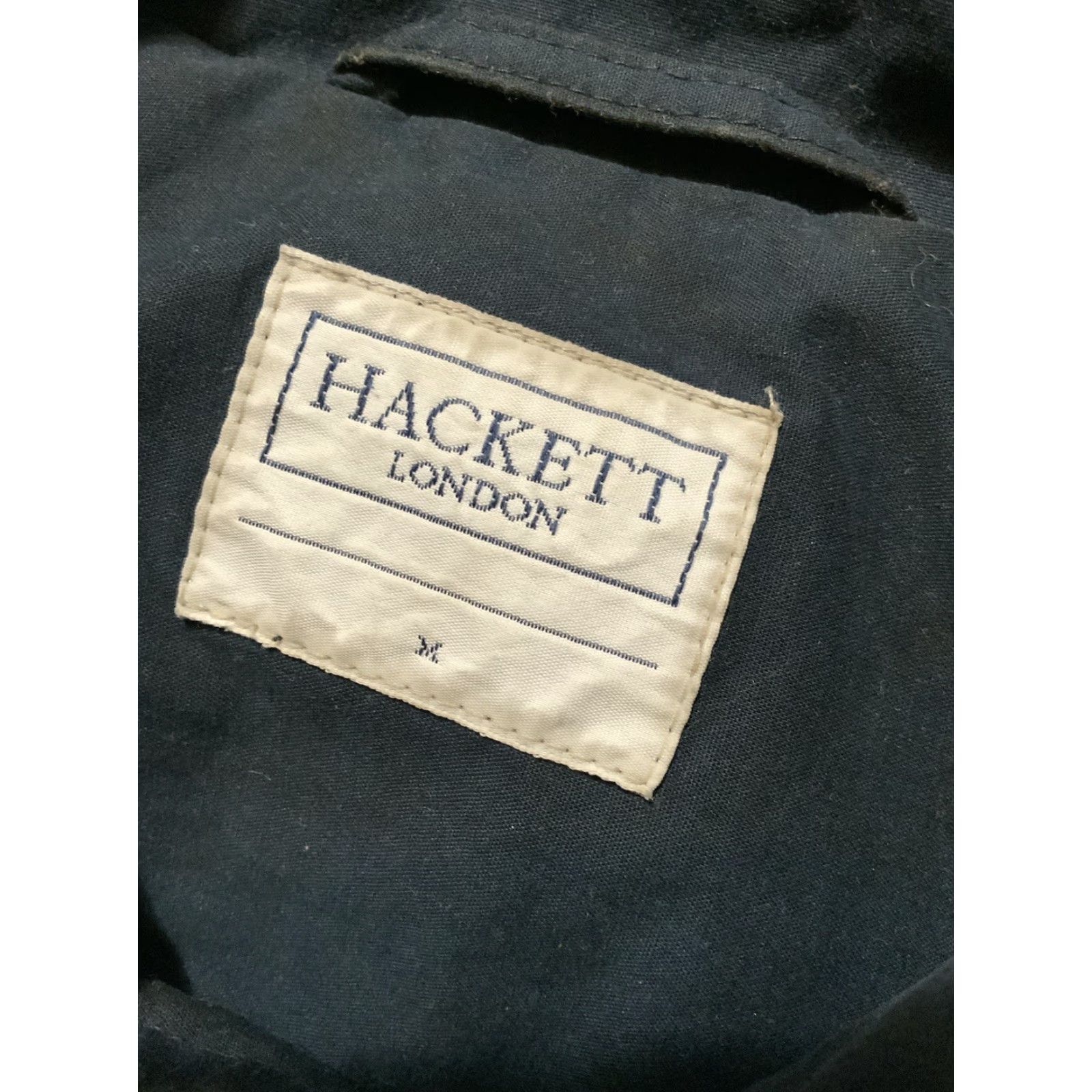Hackett HACKETT LONDON Navy Blue Cotton Officers Field Military Button Front Jacket Sz.M Men Jacket Size US M / EU 48-50 / 2 - 4 Thumbnail