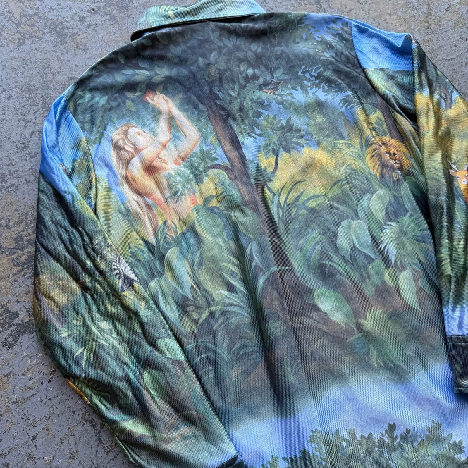 Kennington Ltd. × Vintage Kennington Garden Of Eden Style Overprint Button Up Shirt XL Size US XL / EU 56 / 4 - 4 Thumbnail