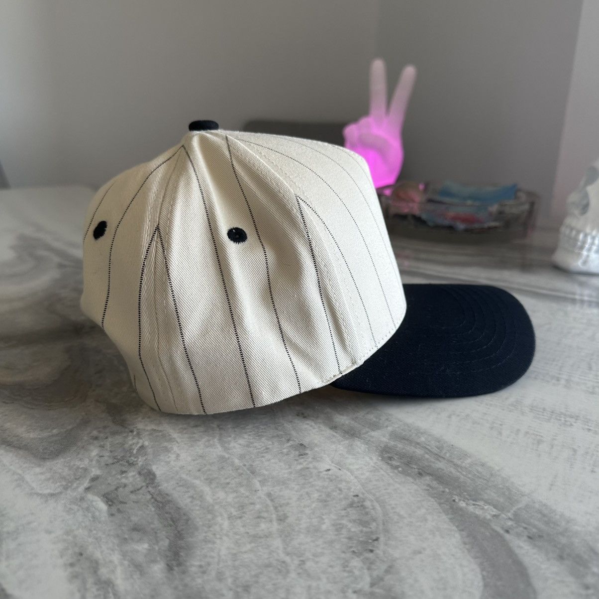 Other C.C New York Pinstripe Two-Tone Trucker Cap Size ONE SIZE - 3 Thumbnail