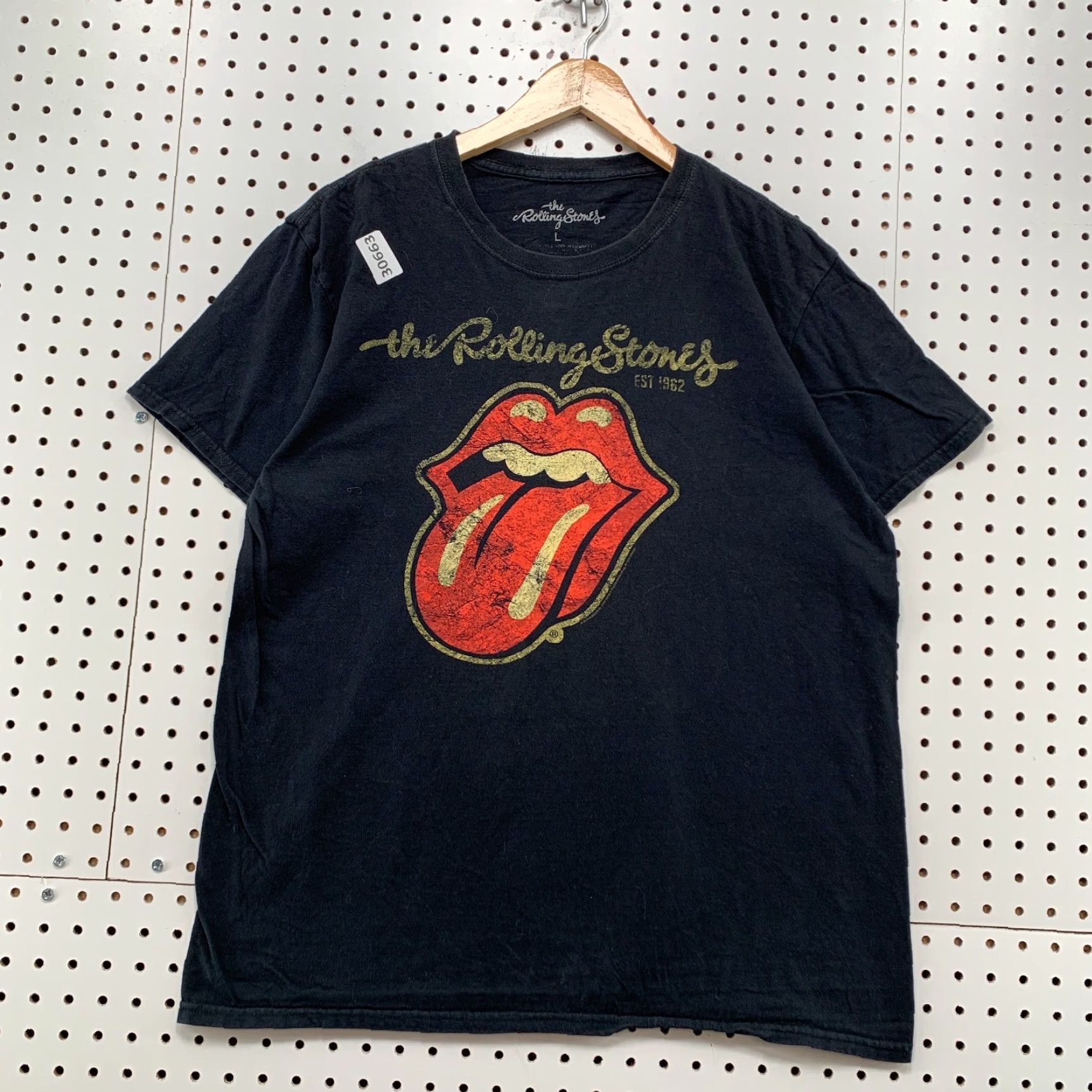 Vintage VINTAGE The Rolling Stones Shirt Black Mens M 21X27.5 Band Music Rock T-Shirt Crew Neck Short Sleeve Cotton Size US M / EU 48-50 / 2 - 7 Thumbnail