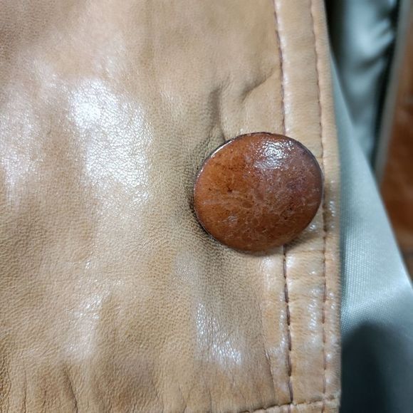 Vintage Vintage 70's Mens Butter Soft Tan Leather Blazer M Size US M / EU 48-50 / 2 - 9 Thumbnail