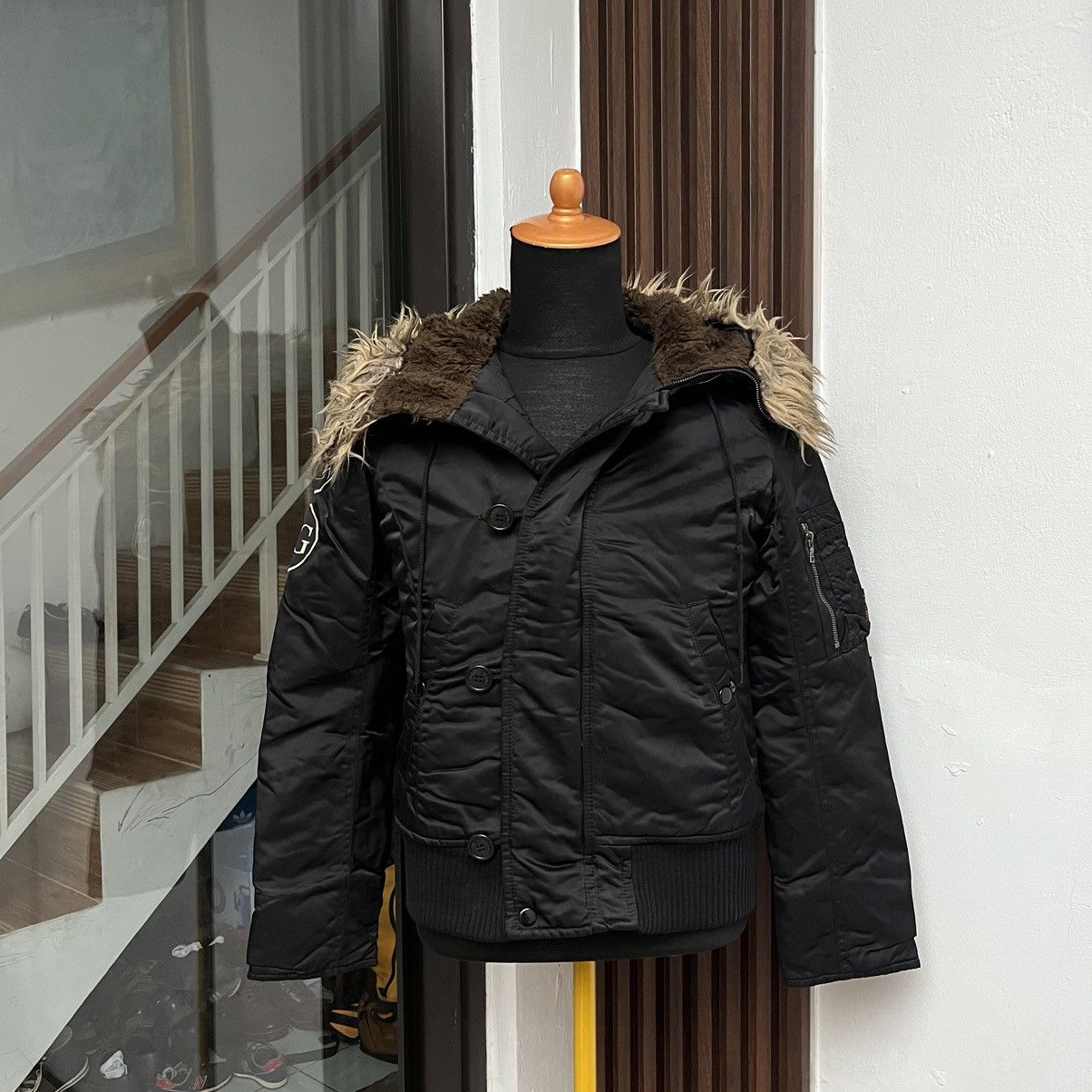 Hysteric Glamour Hysteric Glamour Bomber Fur Faux Jacket Primaloft Size M / US 6-8 / IT 42-44 - 2 Thumbnail