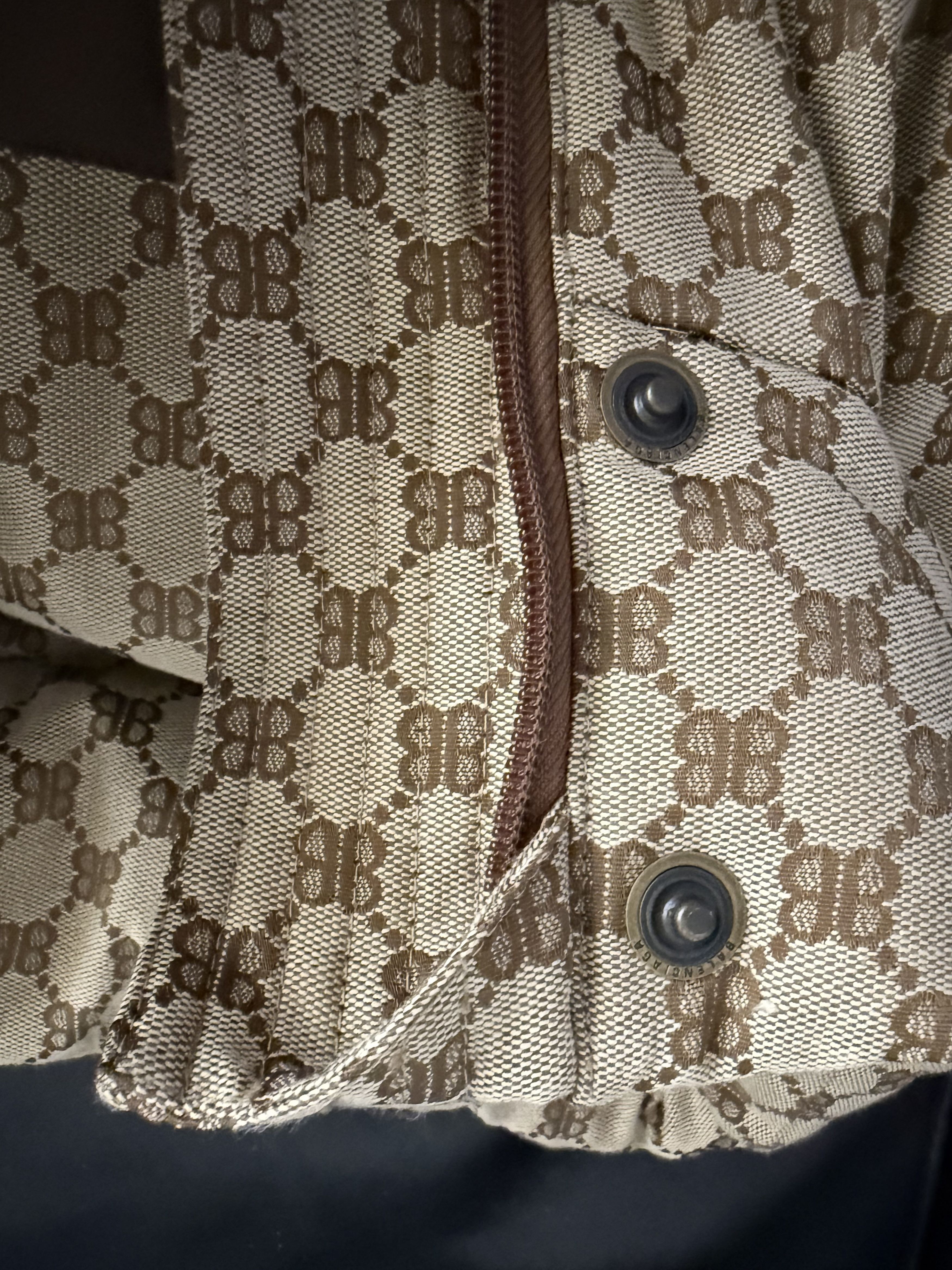 Balenciaga × Gucci Padded Vest Monogram Hood Size US M / EU 48-50 / 2 - 24 Thumbnail