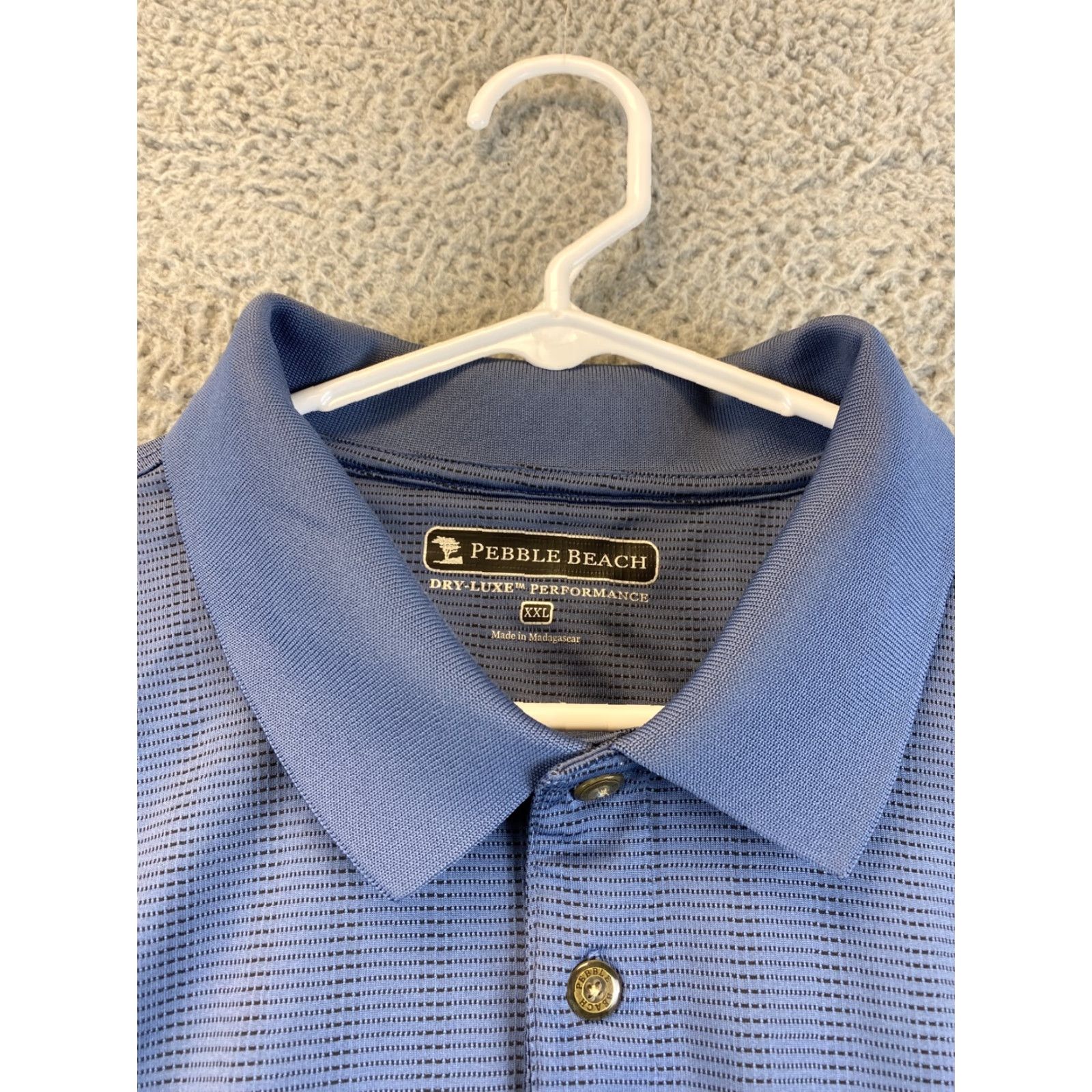 Vintage Pebble Beach Polo Shirt Indigo Adult XXL Golfing Mens /74-45 Size US XXL / EU 58 / 5 - 5 Thumbnail