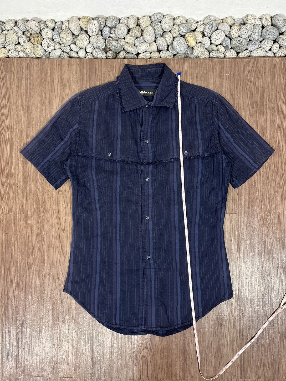L7 Real Hip L7 Real Hip Curved Striped S/S Button Shirt Size US M / EU 48-50 / 2 - 10 Thumbnail