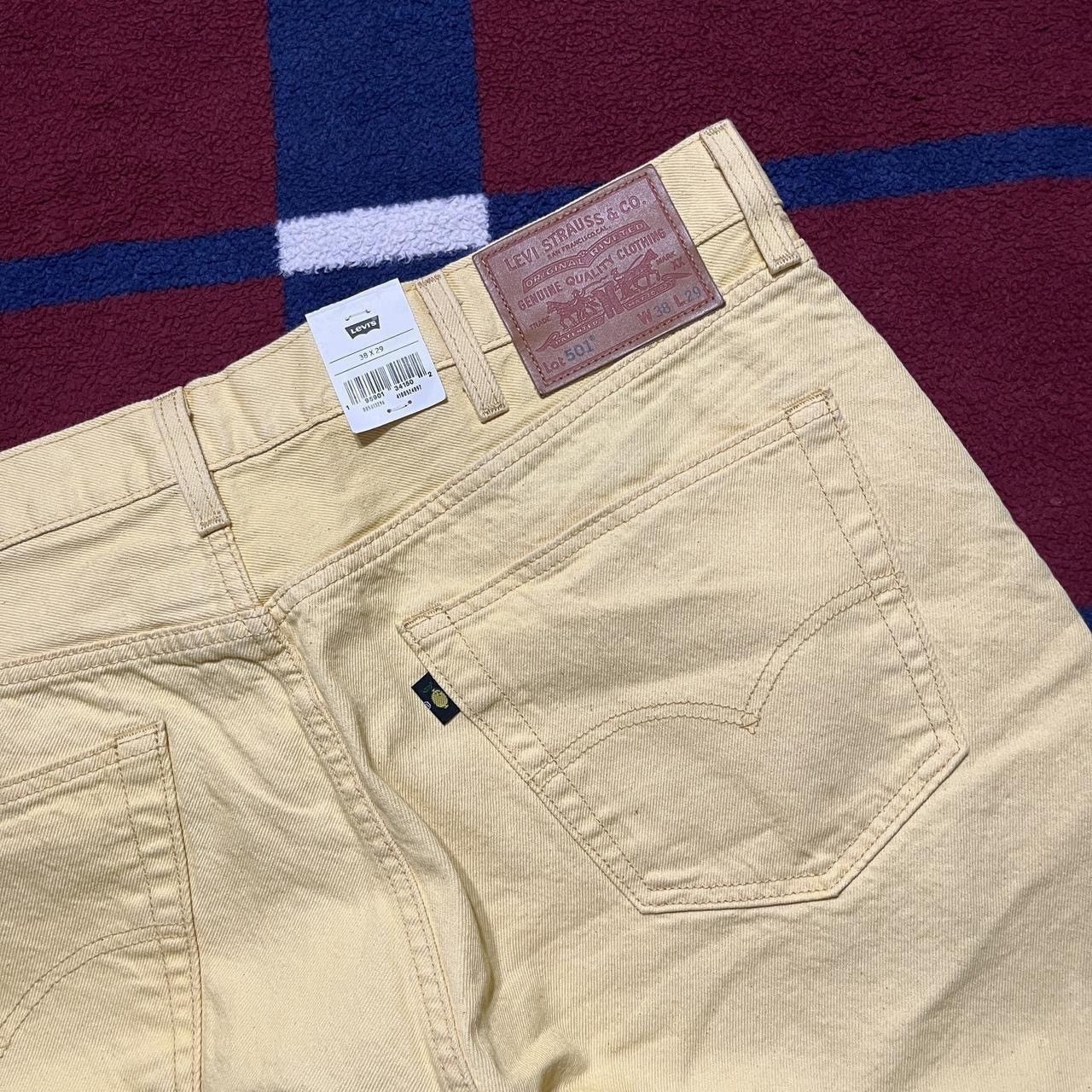 Levi's NWT Levi's Fresh 501 Original Straight Leg yellow Jeans Size US 38 / EU 54 - 4 Thumbnail