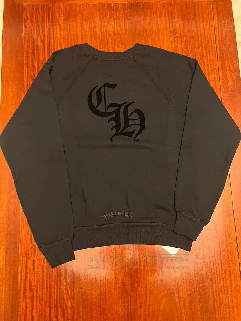Chrome Hearts CHROME HEARTS Size M Black flocking sweater Size US M / EU 48-50 / 2 - 2 Thumbnail